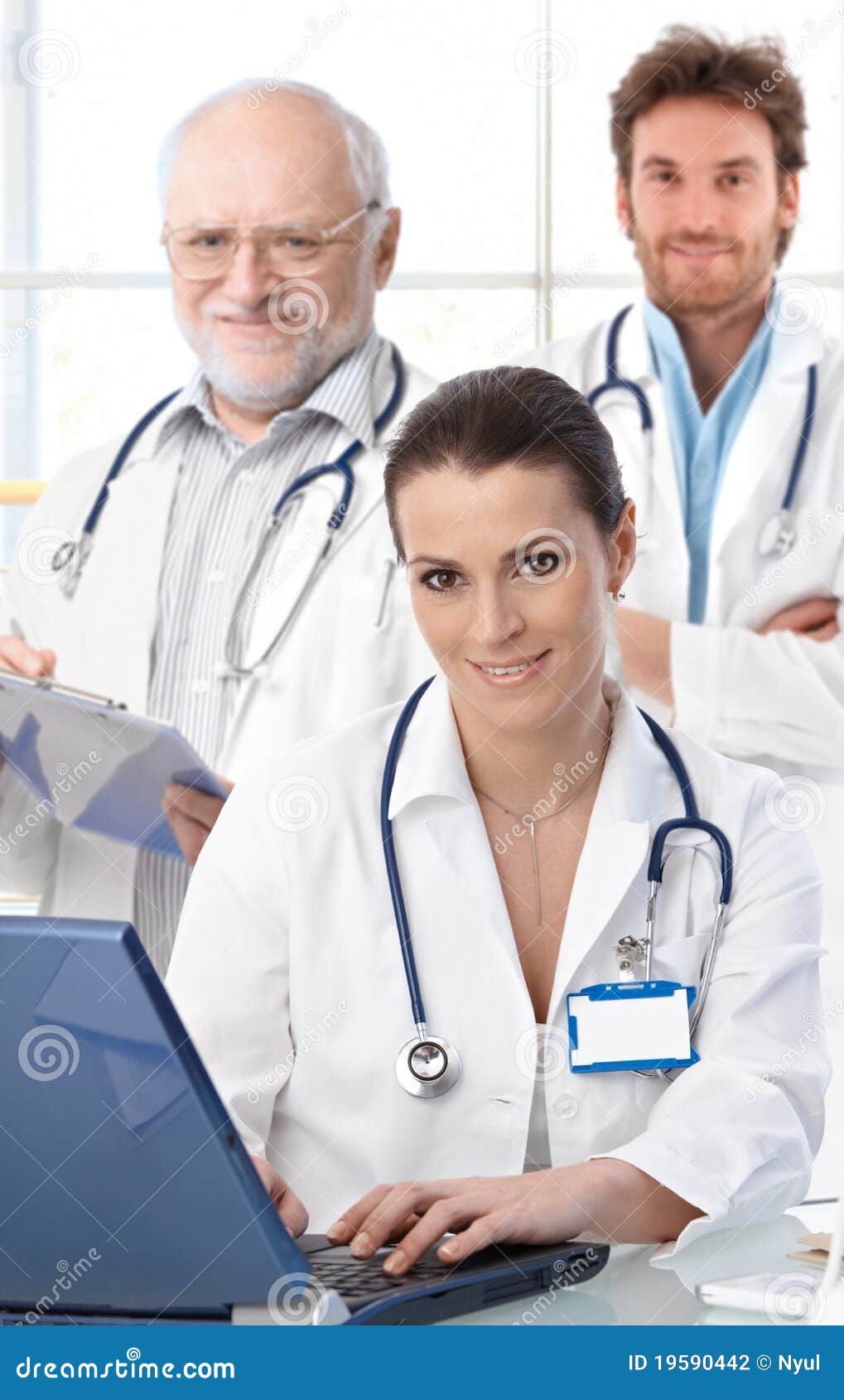 doctors working at desk