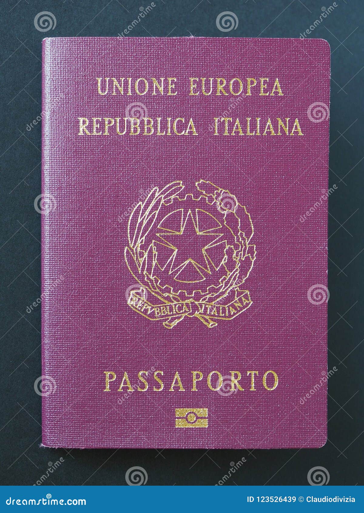 Document Italien De Passeport Image Stock Image Du Milan