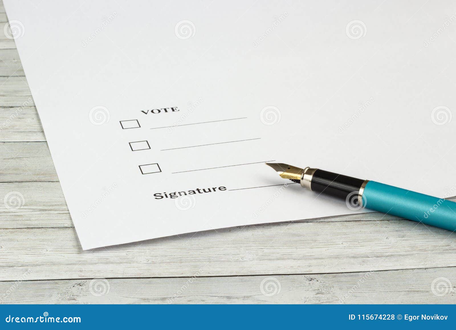 Document For Making An Important Decision And Signing ...
