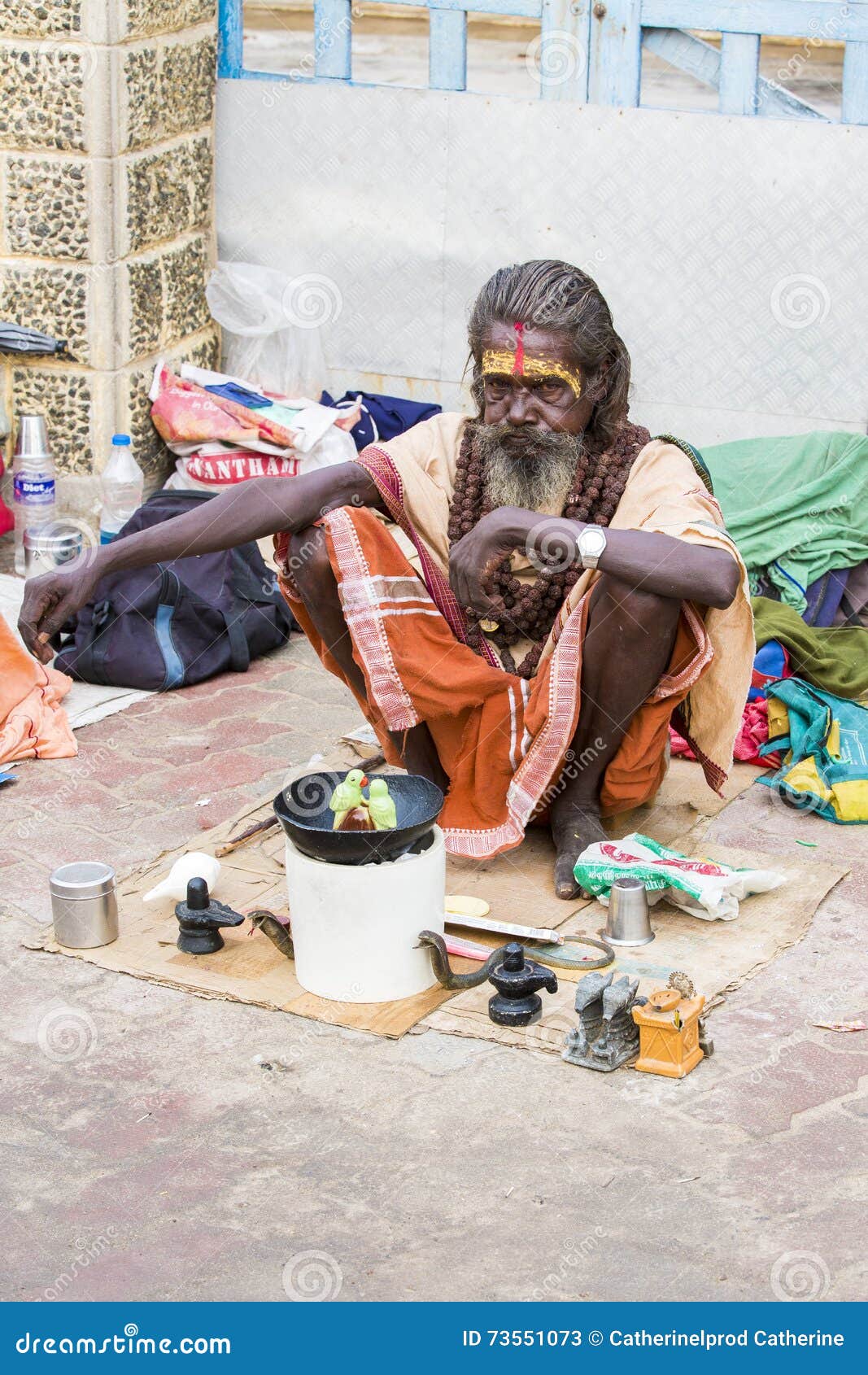 Documentary Editorial Image,Poverty in the Street India Editorial Stock