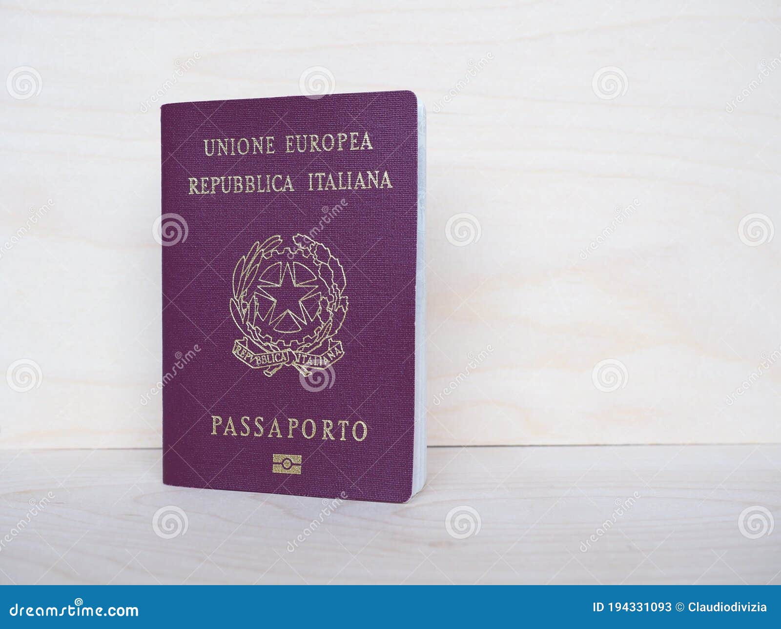 República italiana. passaporte de serviço de um oficial