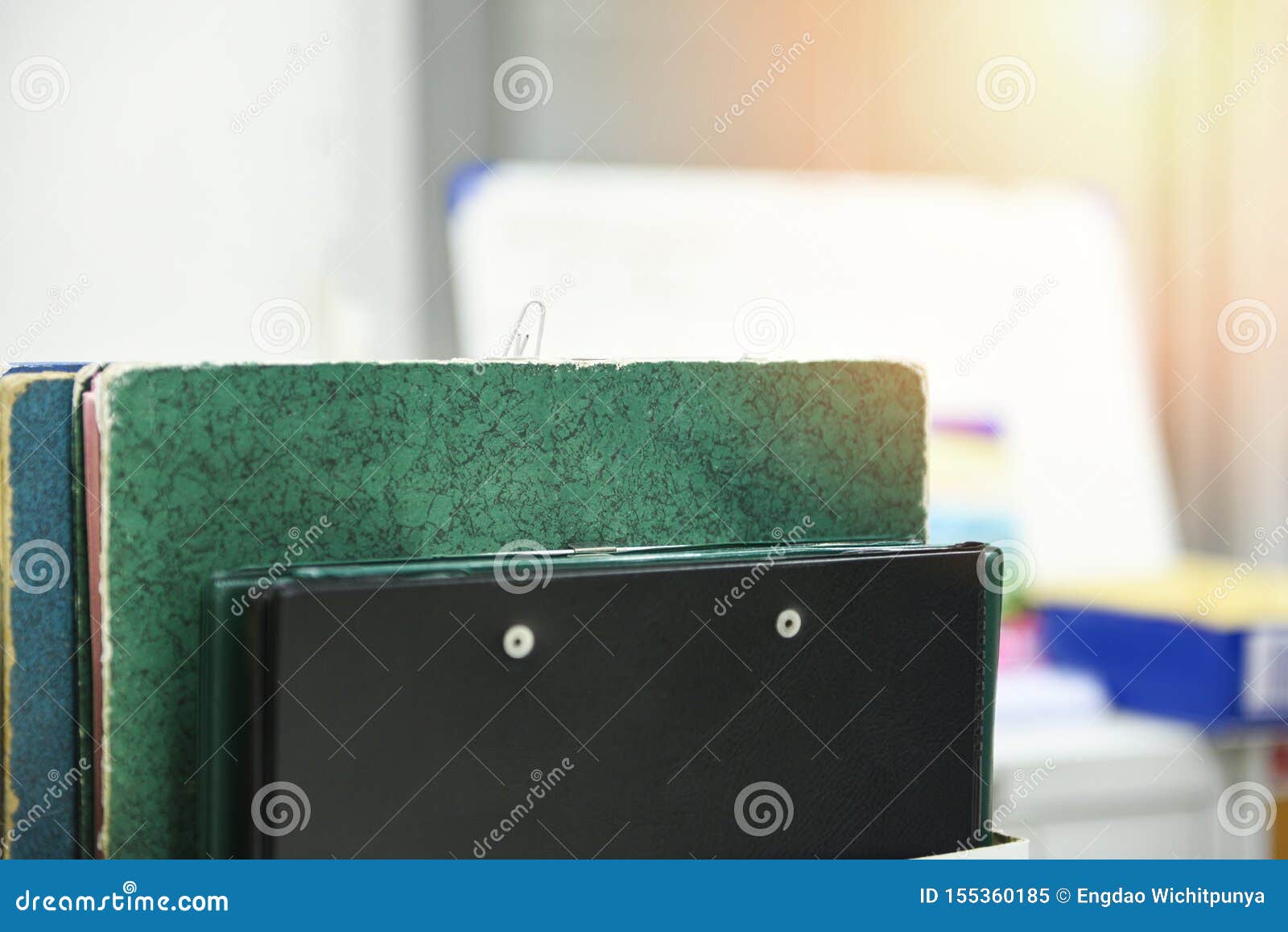 Documents In Files Placed In The Filing Cabinet Business Paper