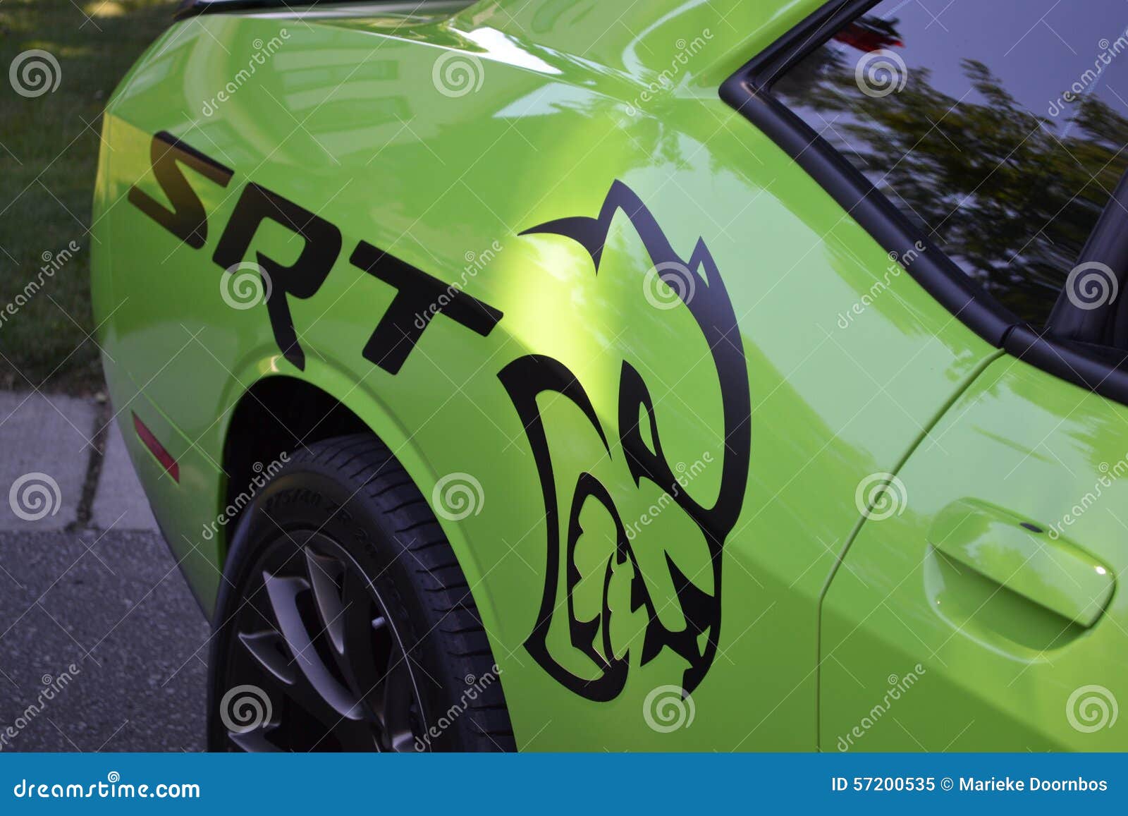 Dodge Challenger Srt Logo on Quarter Back Panel Editorial Image Image