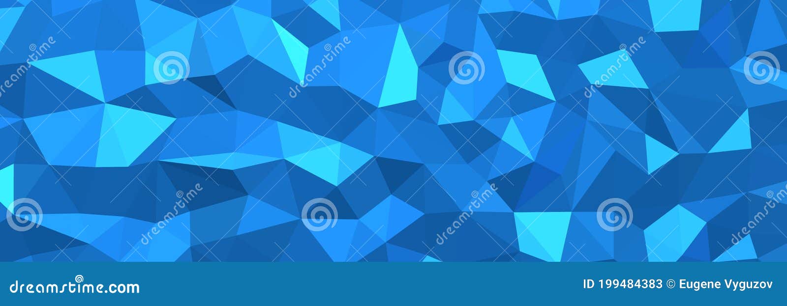 Dodger Blue Abstract Background. Geometric Vector Illustration