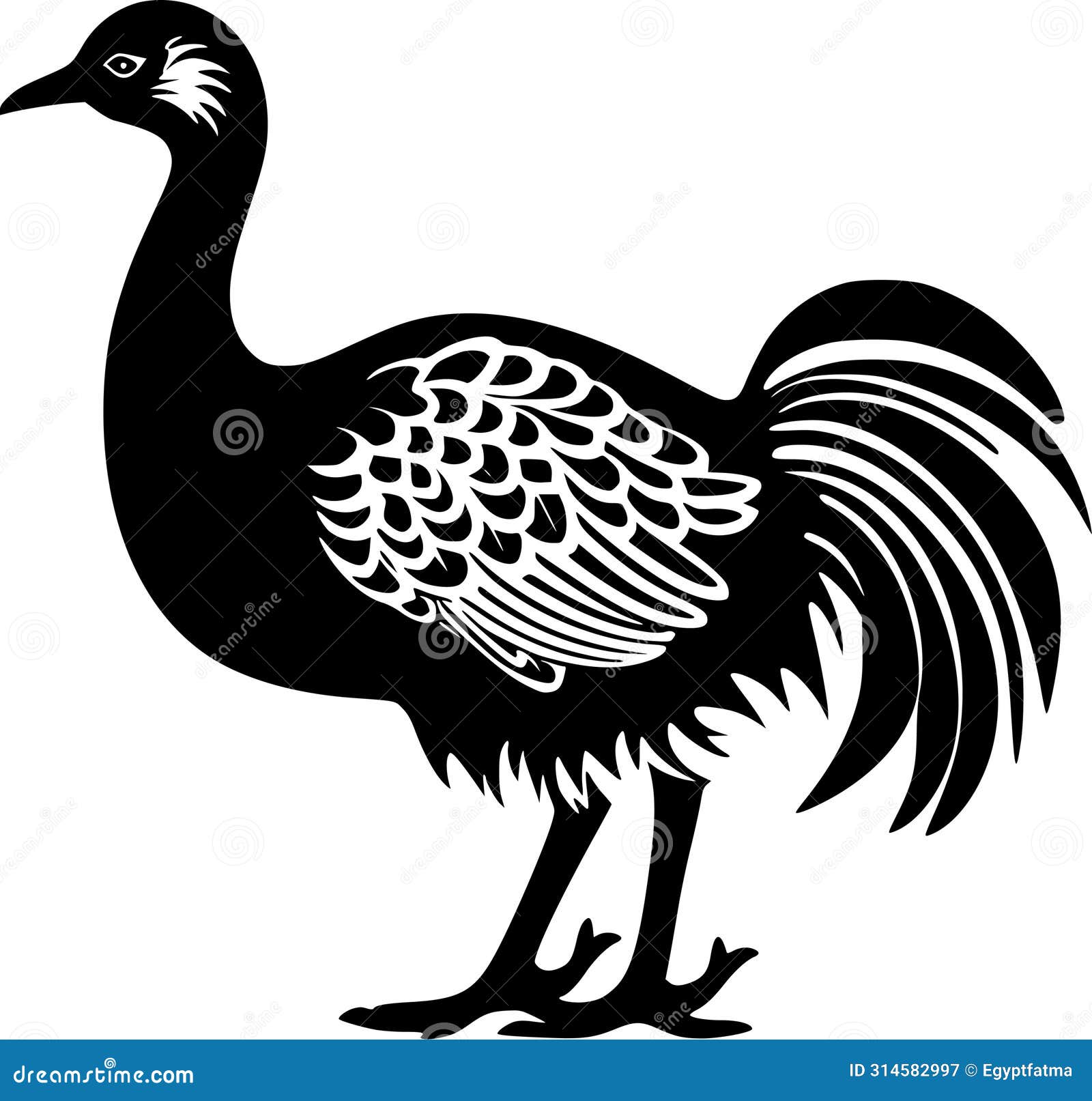 dodo - black and white  