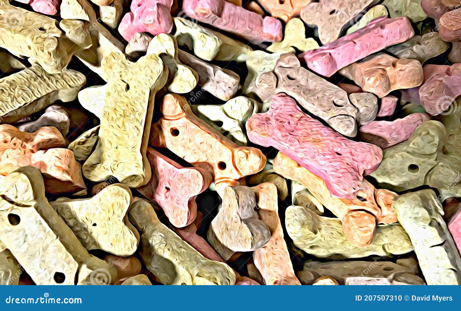 Dog Biscuits, Bulk Sales, Illustration from Photo Stock Photo Image