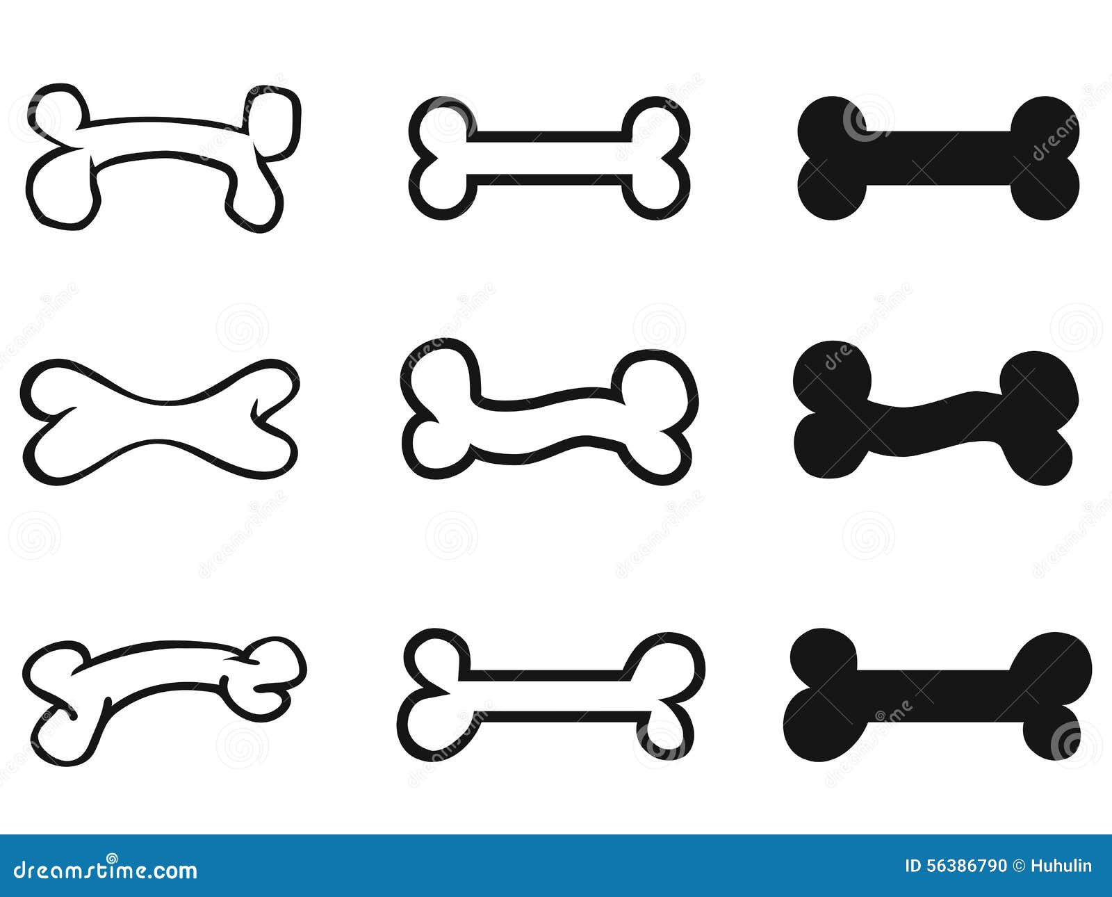 dog bone icons