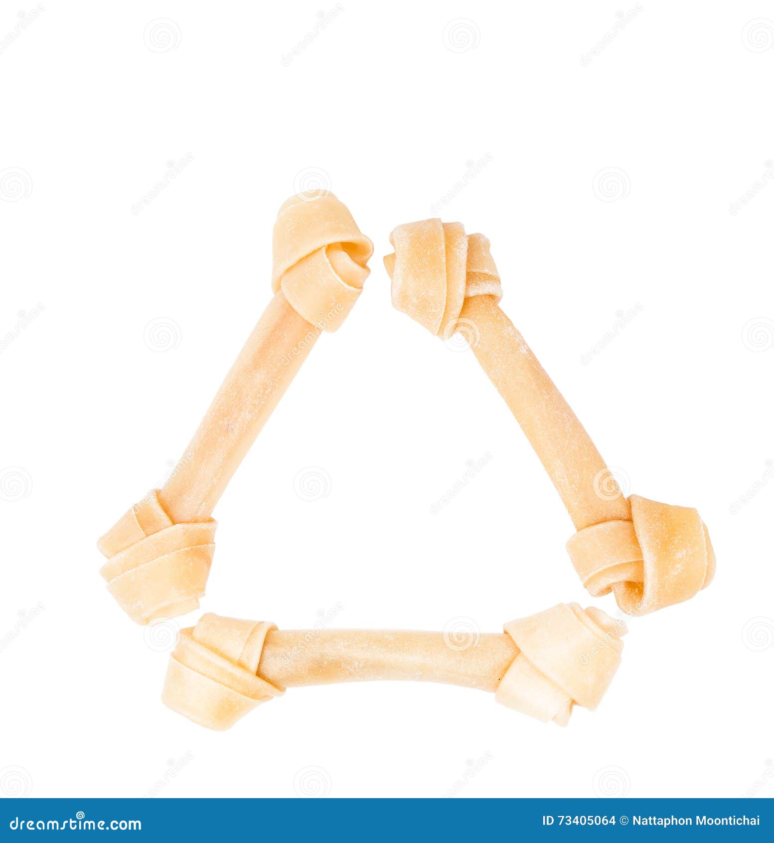 Dog bone rawhide on white stock photo. Image of puppy 73405064
