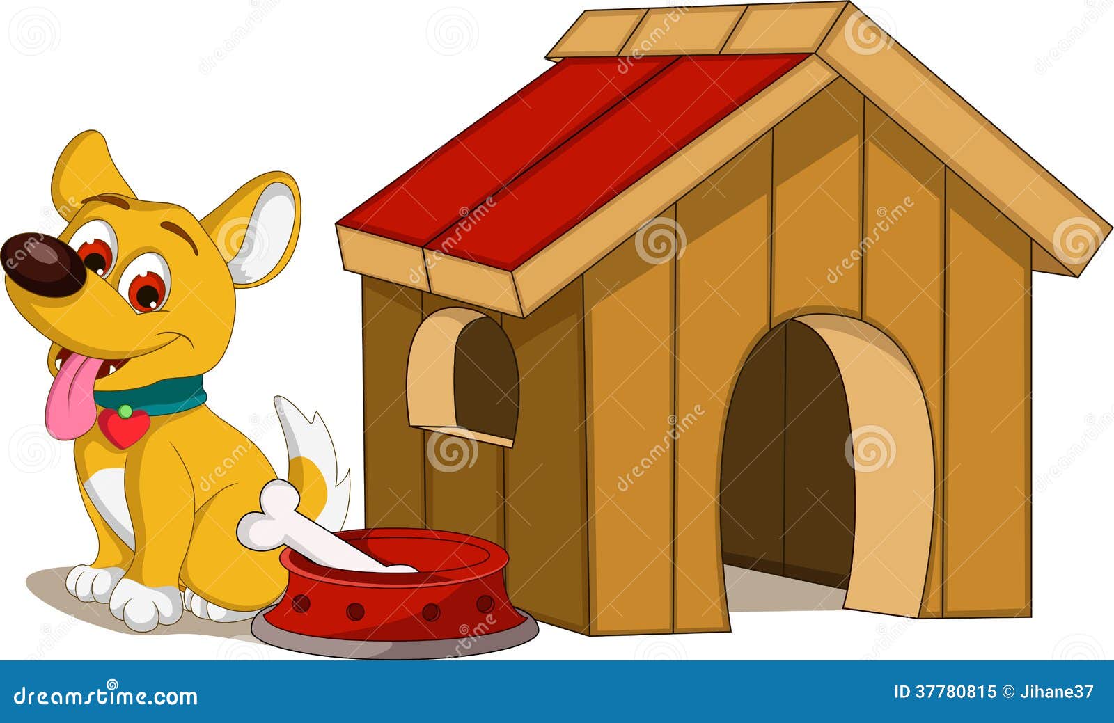 cartoon dog houses clipart urban