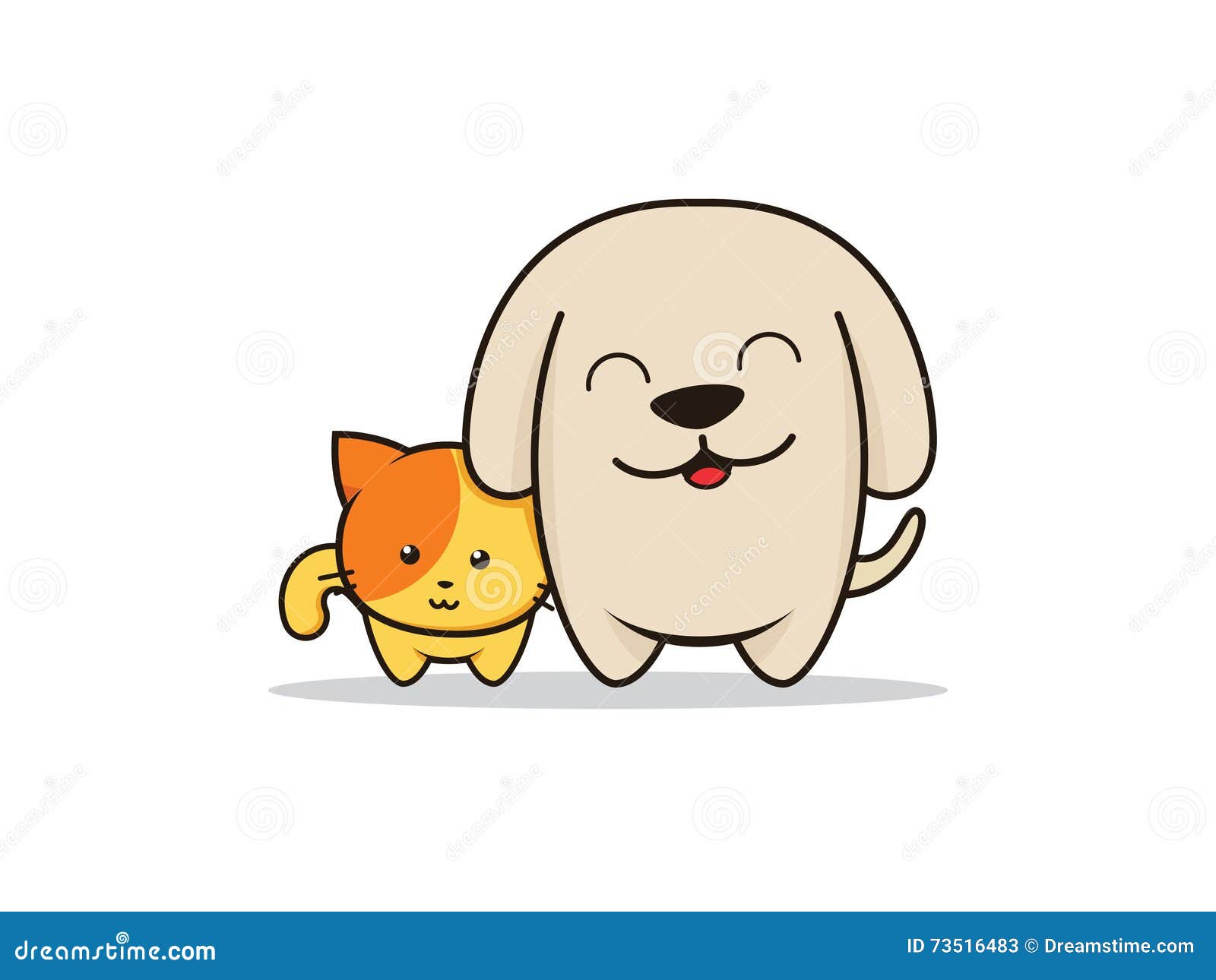 Dog and Cat Cartoon Illustrator Stock Vector - Illustration of illustrator, character: 73516483 Dog and Cat Cartoon Illustrator Stock Vector - Illustration of illustrator, character: 73516483