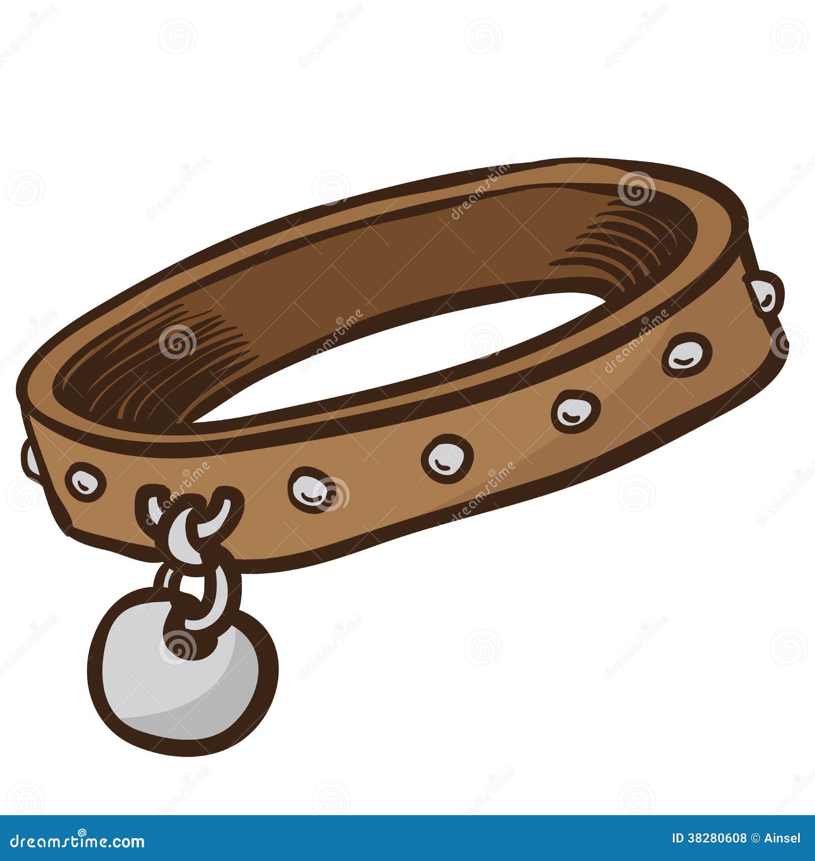 Dog collar stock illustration. Illustration of hound 38280608