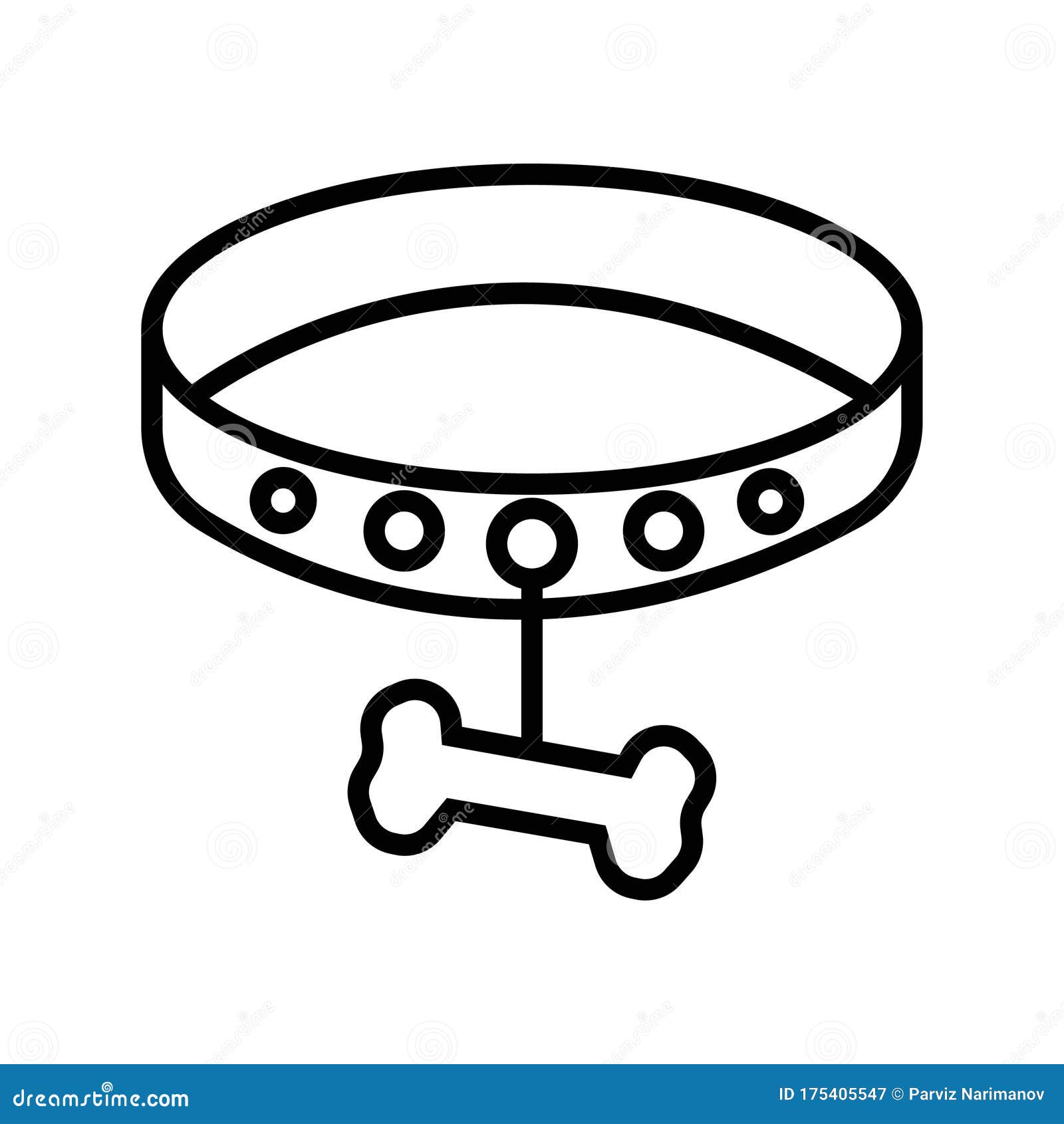 Dog Collar Icon Vector Illustration Stock Vector Illustration of