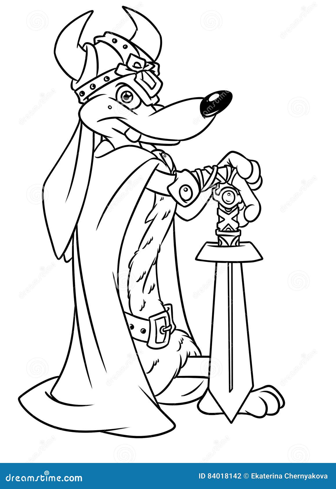 Dachshund Viking Warrior Coloring Pages Cartoon Stock Illustration - Illustration of color, cartoon: 84018142