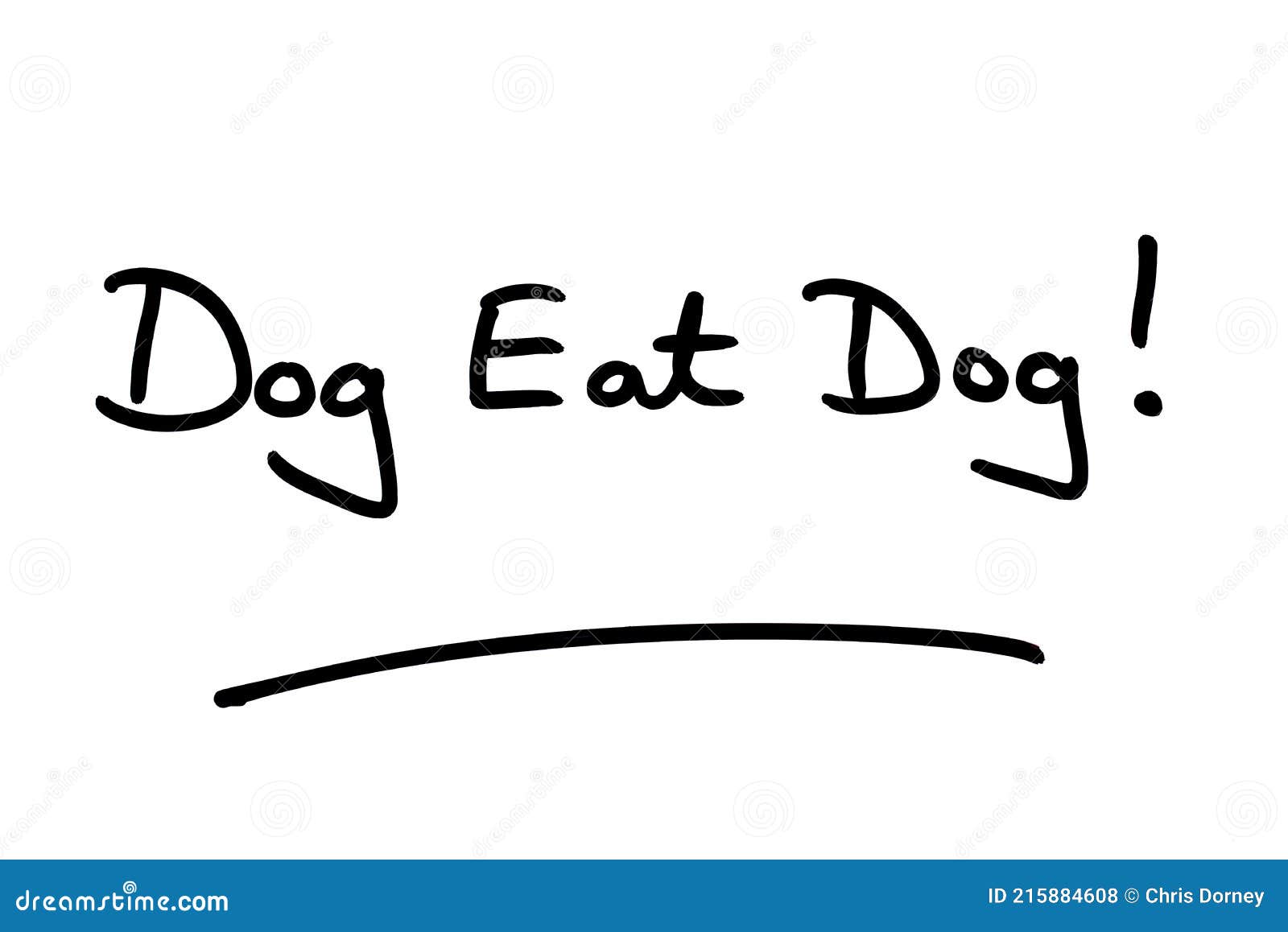 Dog Eat Dog stock illustration. Illustration of battle 215884608