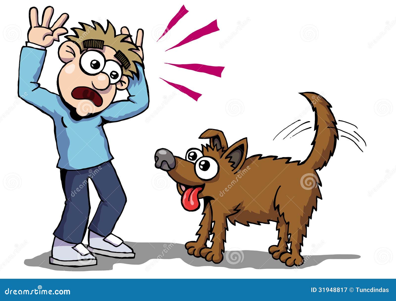 Dog fear stock vector. Illustration of vector, scare - 31948817 Dog fear stock vector. Illustration of vector, scare - 31948817