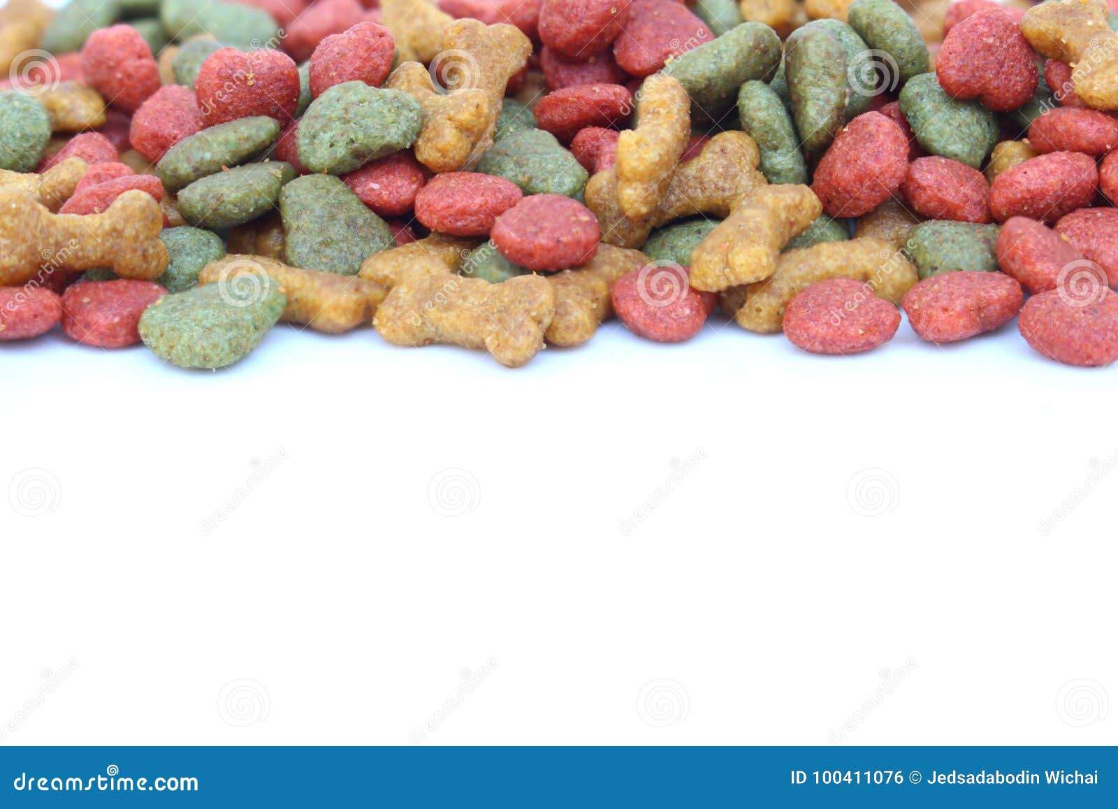Dog food on isolated stock photo. Image of meal, nutrition - 100411076