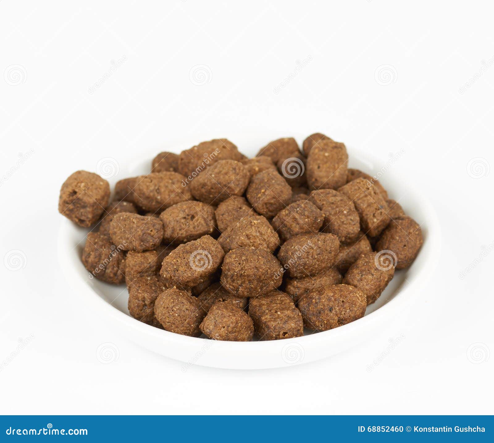 Dog food on plate stock photo. Image of meal, canine 68852460