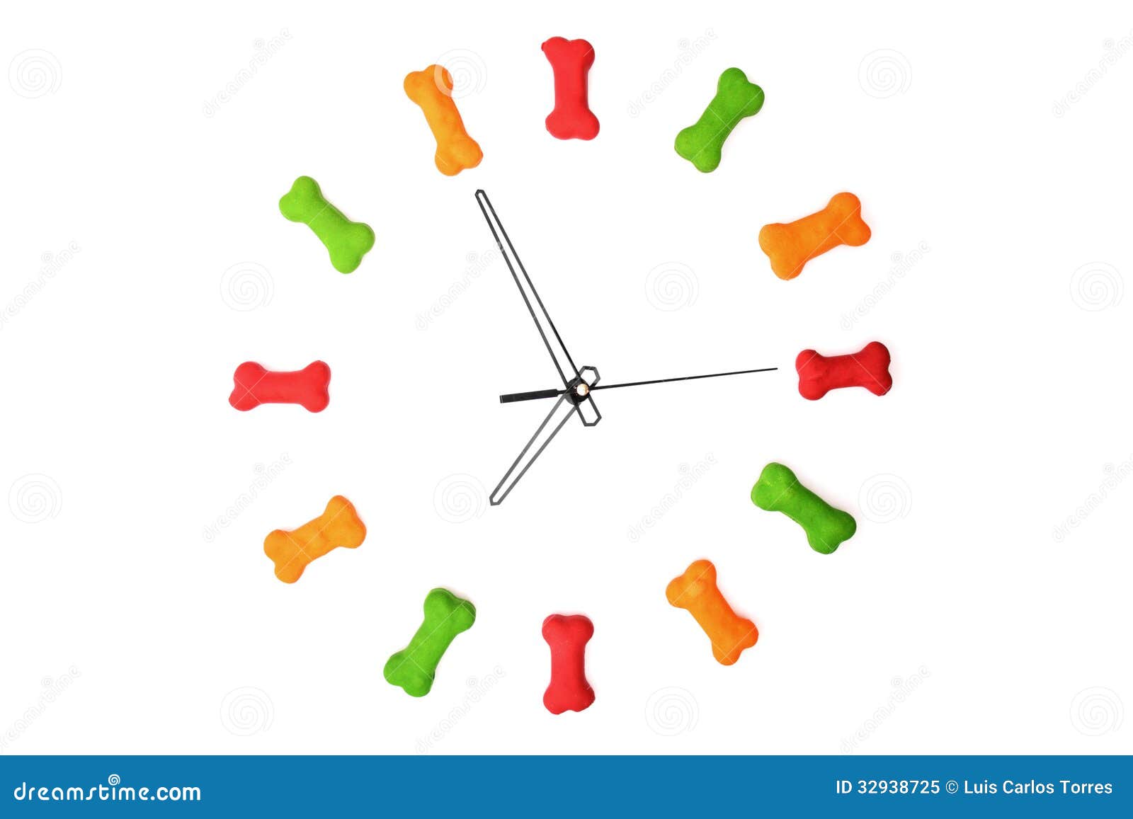 Dog food time 7 o clock stock image. Image of texture 32938725