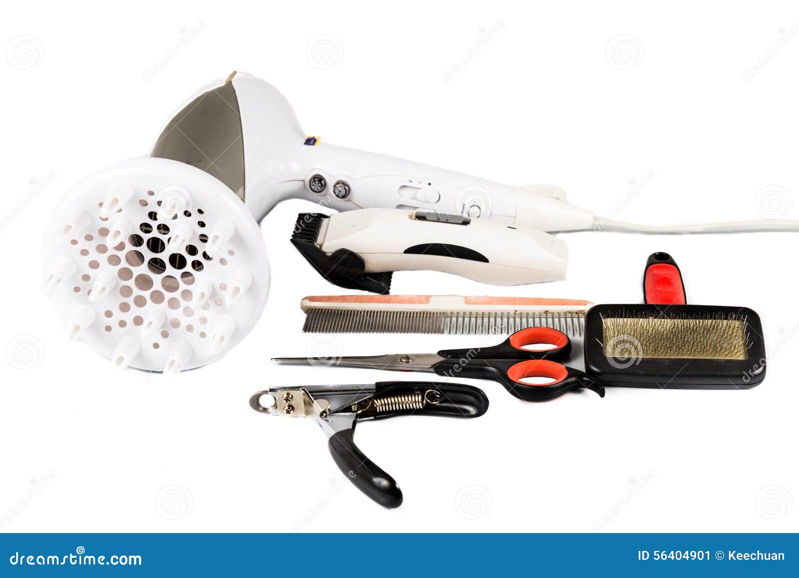 Dog Grooming Tools and Accessories Set Stock Image Image of hygiene