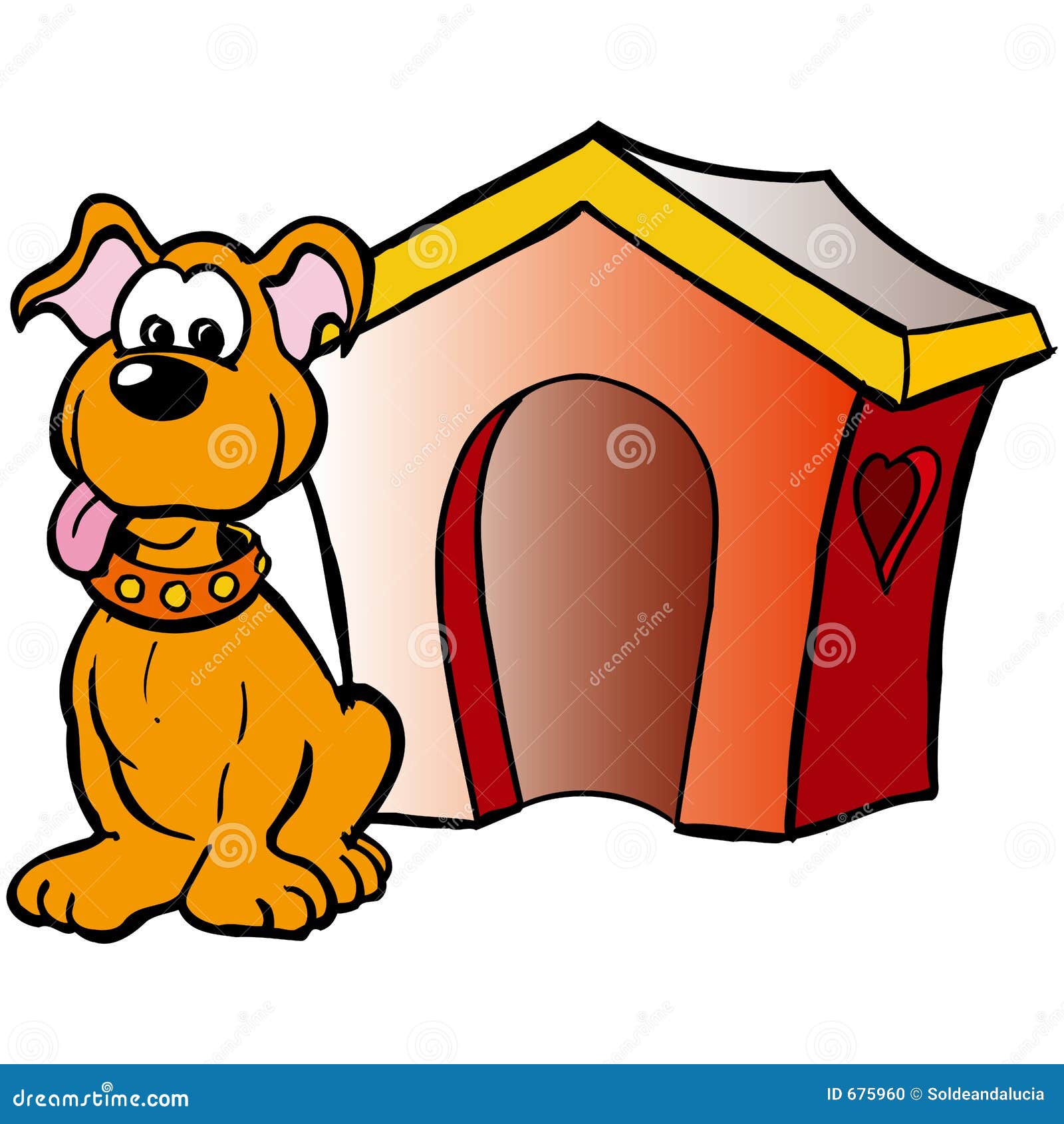 Dog house stock illustration. Illustration of clipart, icon - 675960