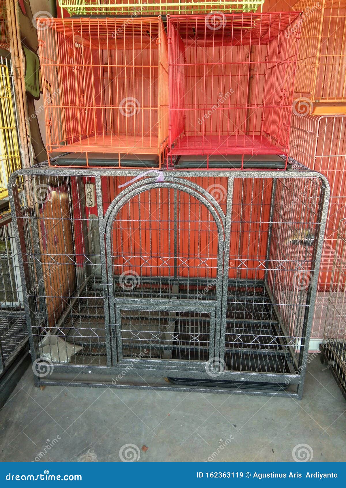 Dog Iron Kennels are Very Sturdy Stock Image Image of friendship