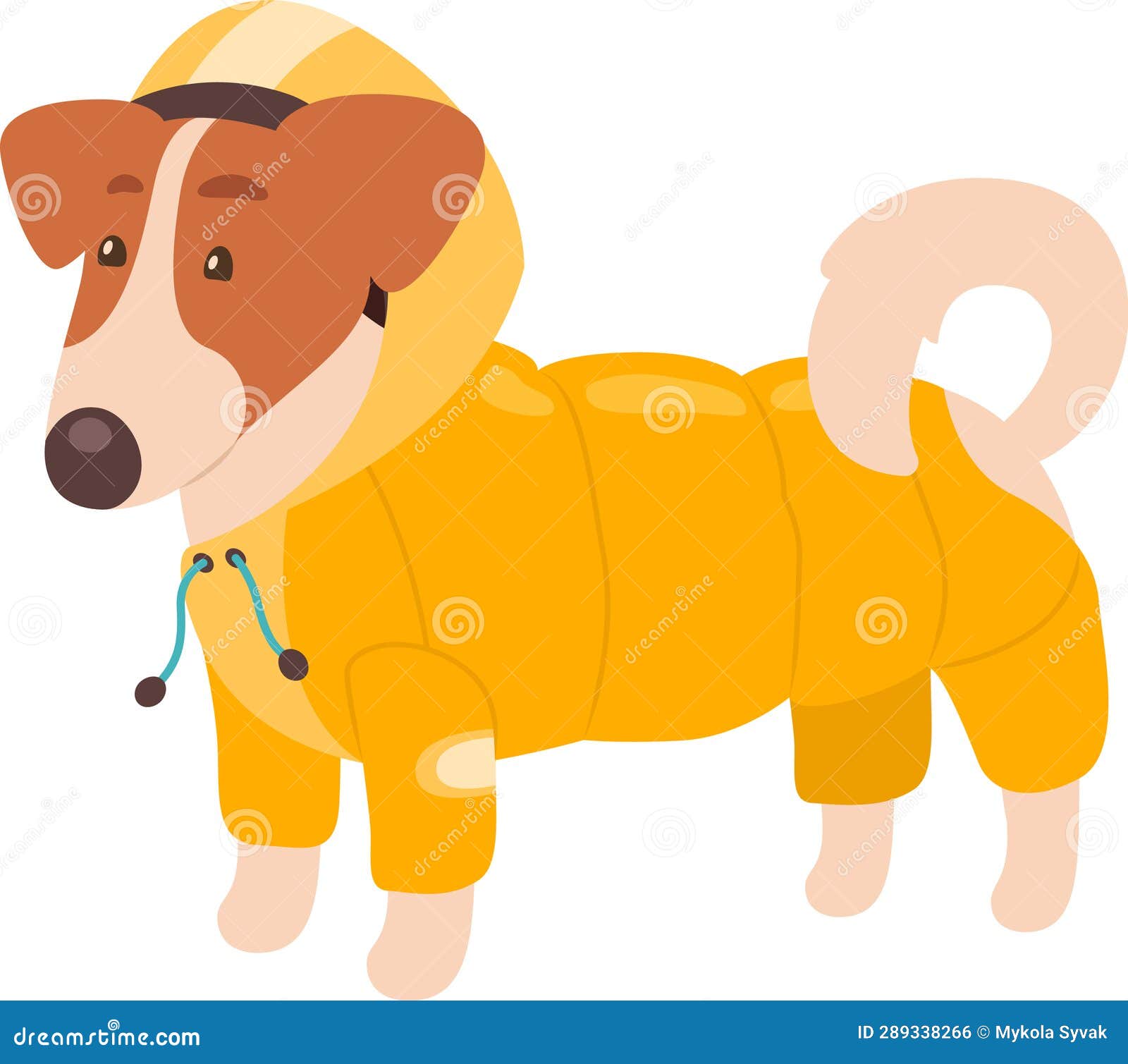 Dog in Jacket stock illustration. Illustration of outdoor 289338266