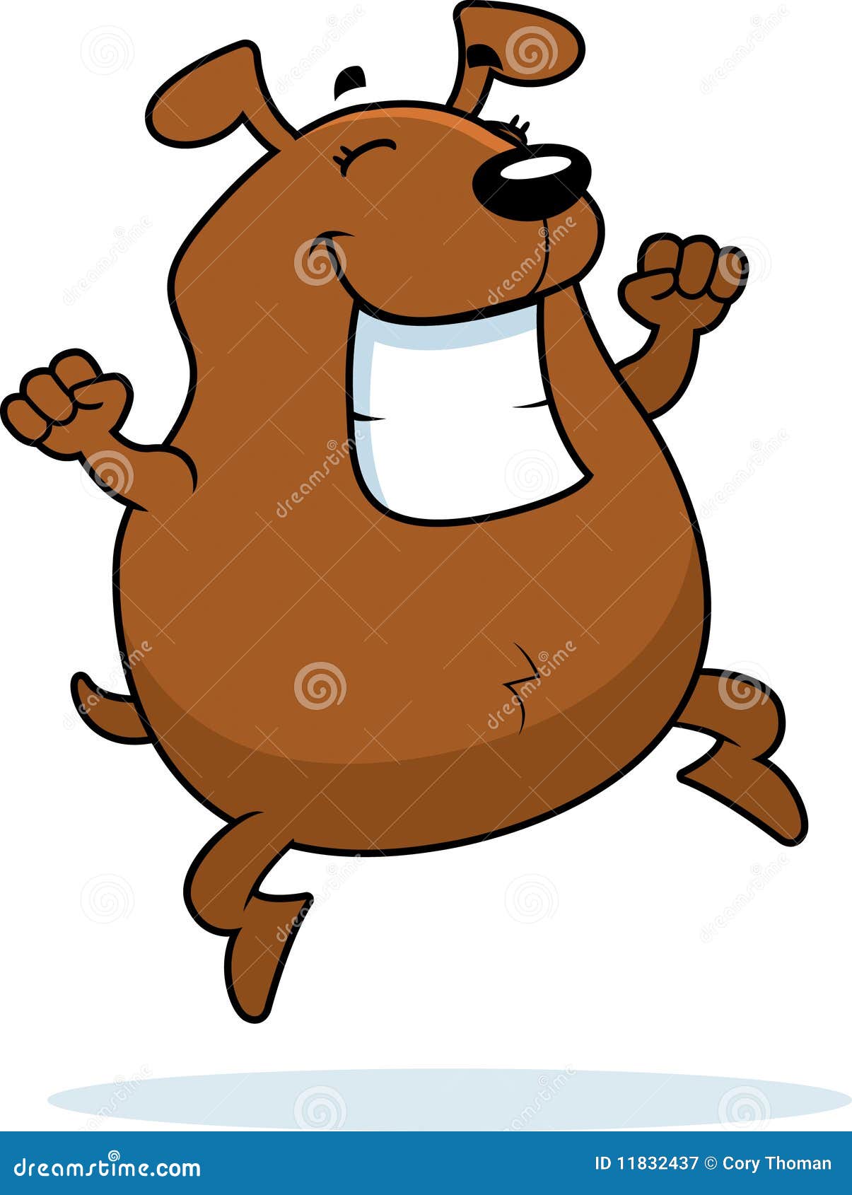 Dog Jumping stock vector. Illustration of success, grin - 11832437
