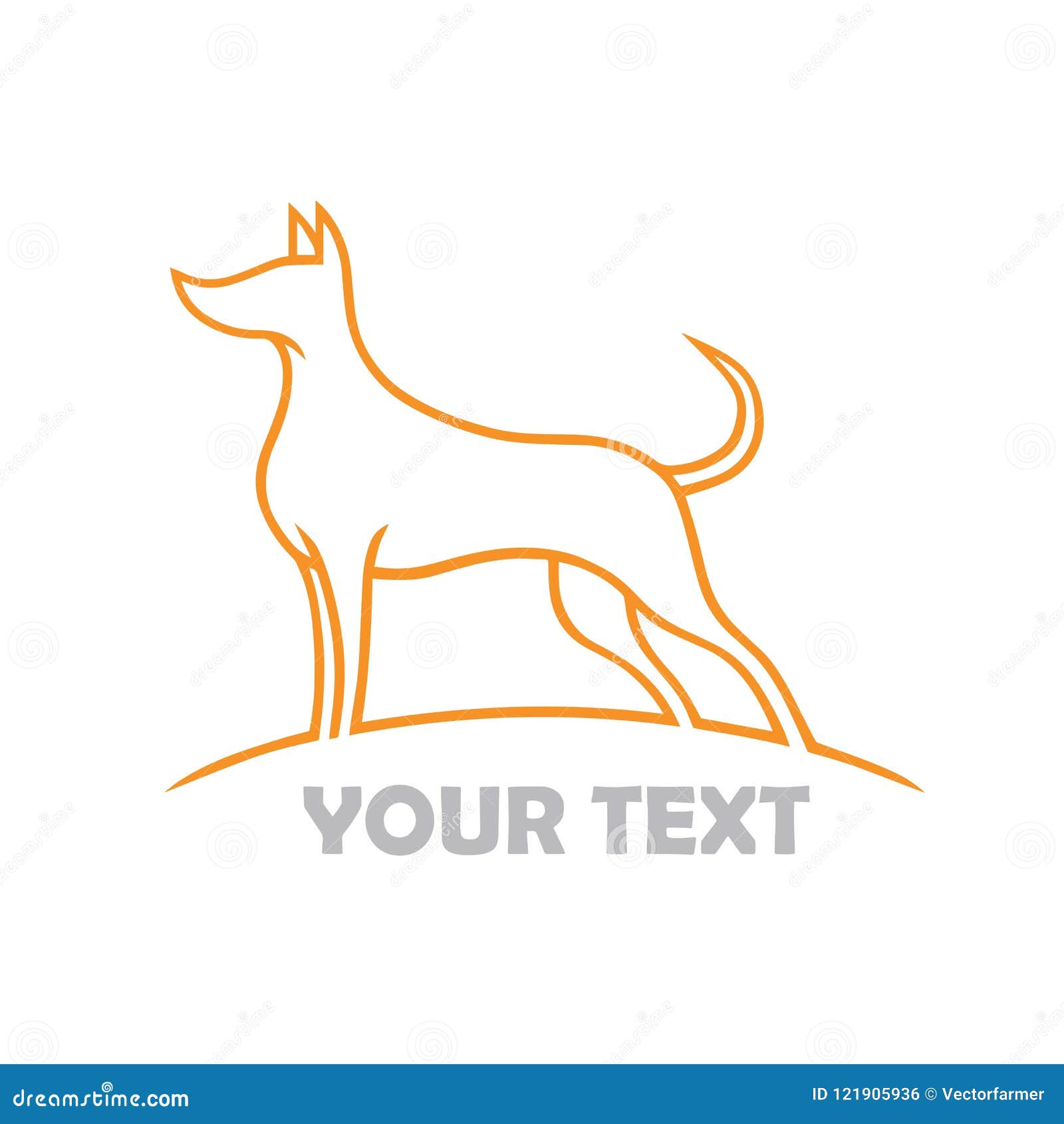 Dog Logo Template Vector Illustration Stock Vector - Illustration of ...