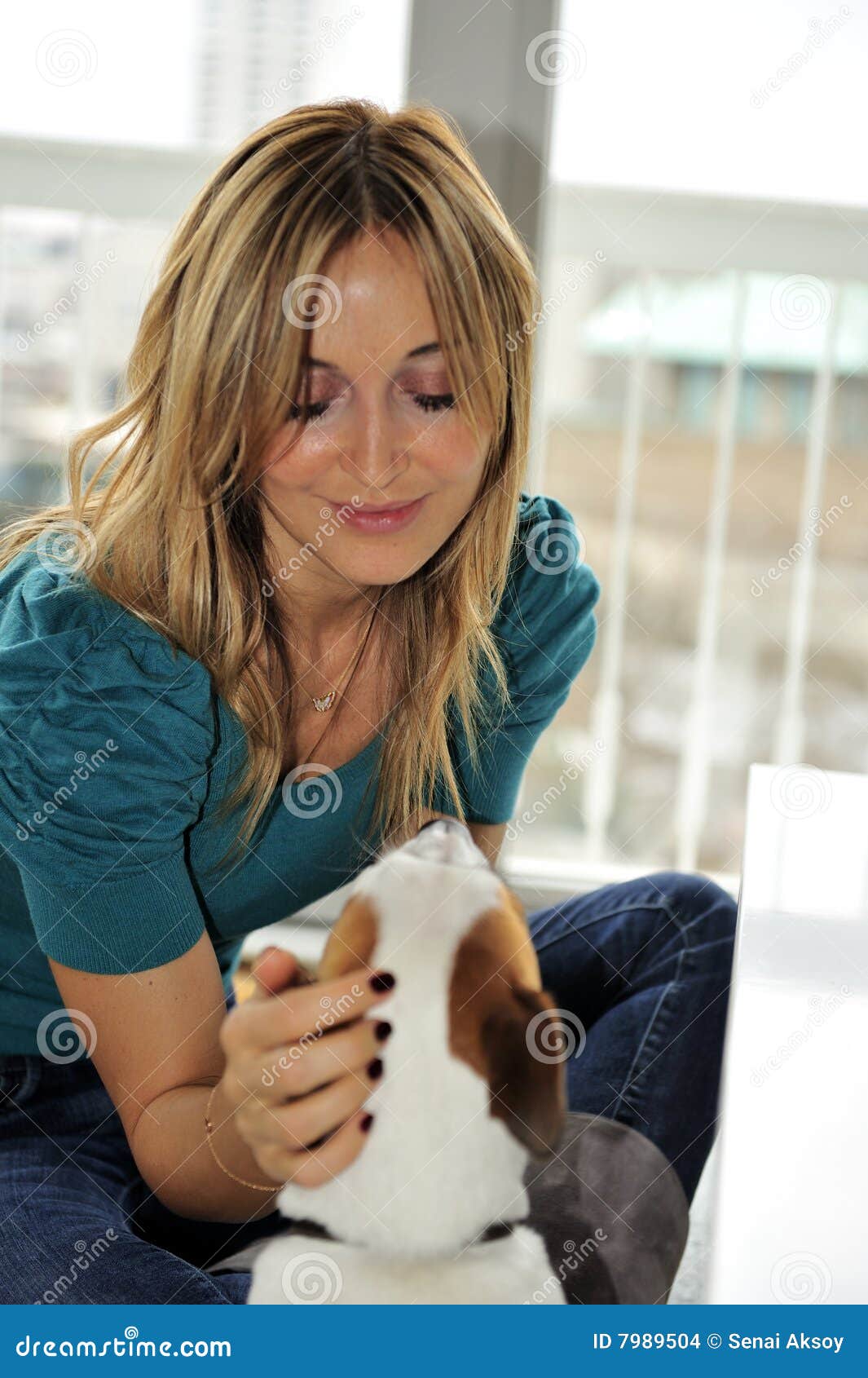 Dog lover stock photo. Image of portrait, adorable, home - 7989504