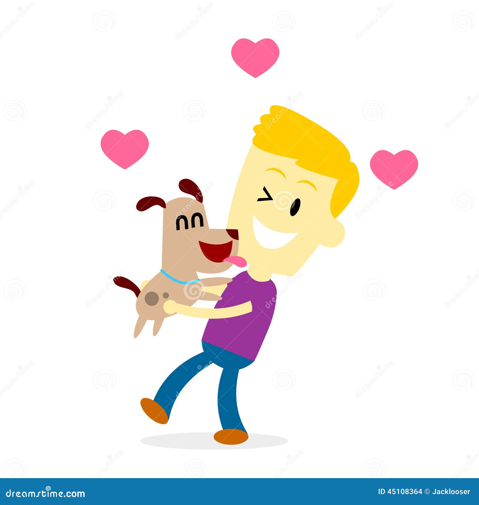 Dog loves the Boy stock vector. Illustration of feedback - 45108364 Dog loves the Boy stock vector. Illustration of feedback - 45108364