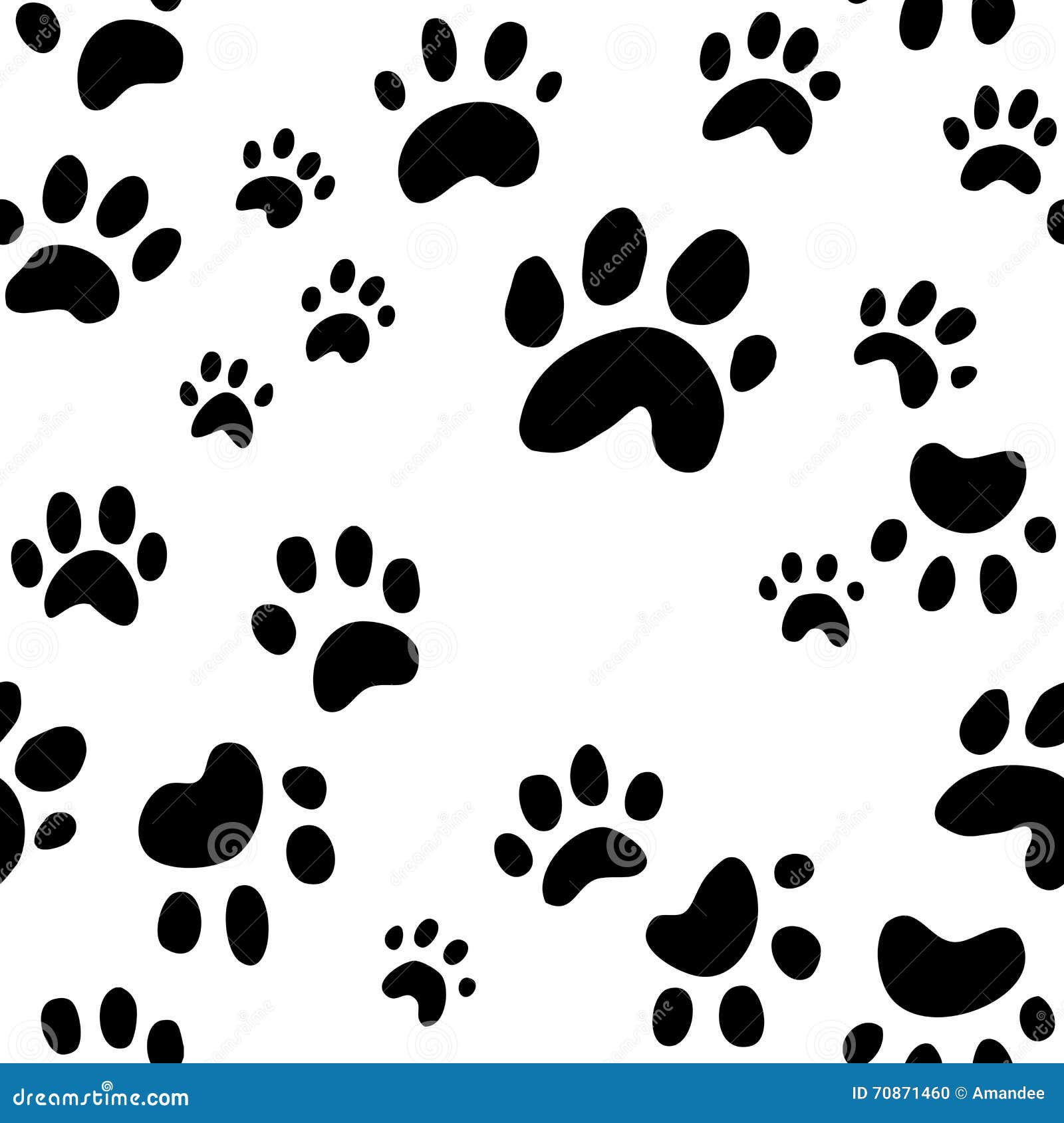 Cute Baby Blue Puppy Paw Drawing' Sticker | Spreadshirt