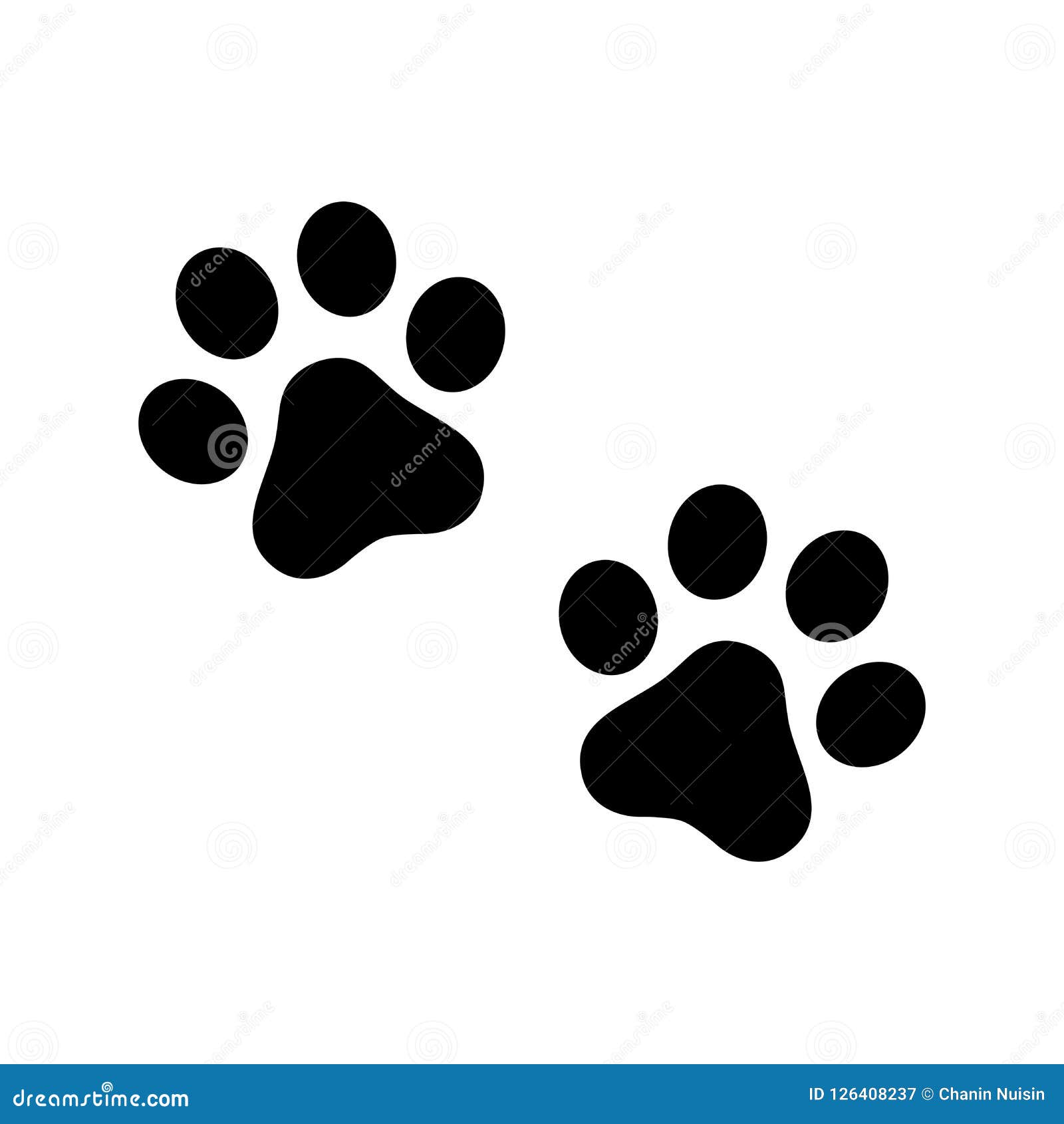 efterspørgsel Eventyrer pakke Dog Paw Vector Footprint Icon Logo Symbol Graphic Cartoon Illustration Cat  French Bulldog Stock Illustration - Illustration of french, footstep:  126408237