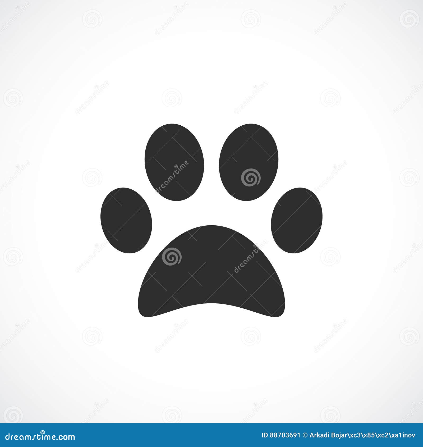 Cat stands in the position of a gopher color line icon. Pictogram