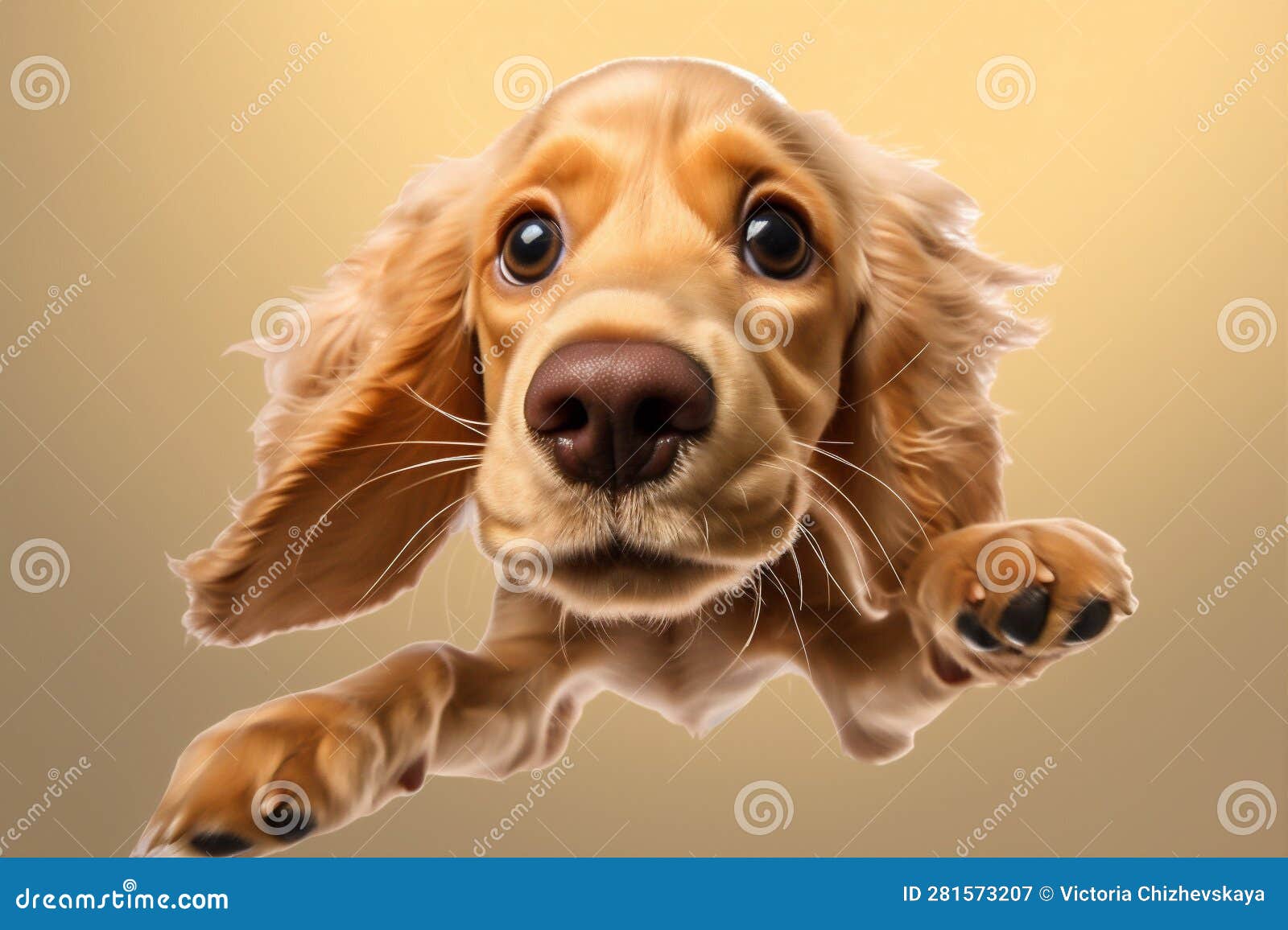 jumping dog white fly doggy background animal cute pet jump purebred. generative ai.