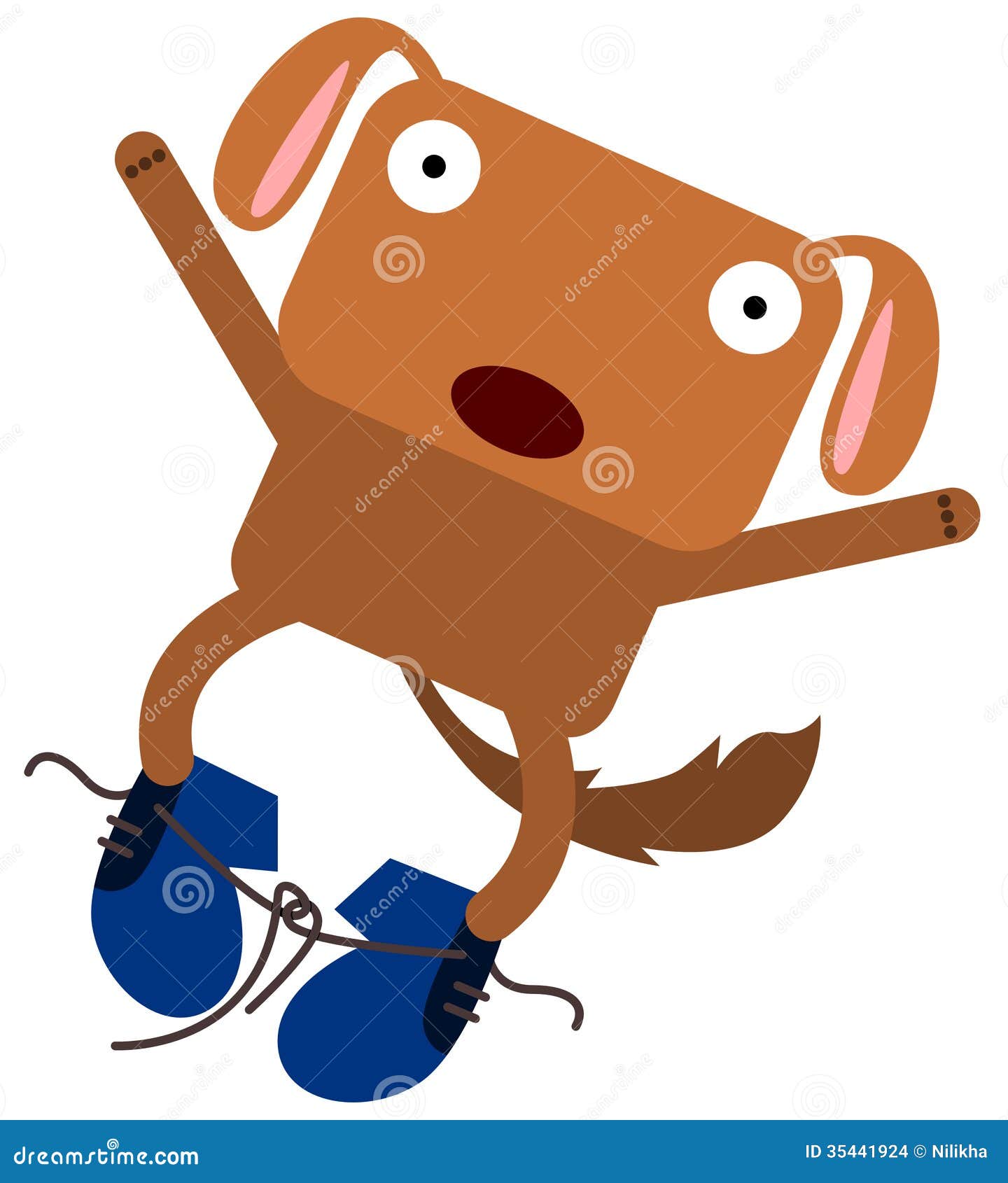 Dog s shoe stock illustration. Illustration of mammal 35441924