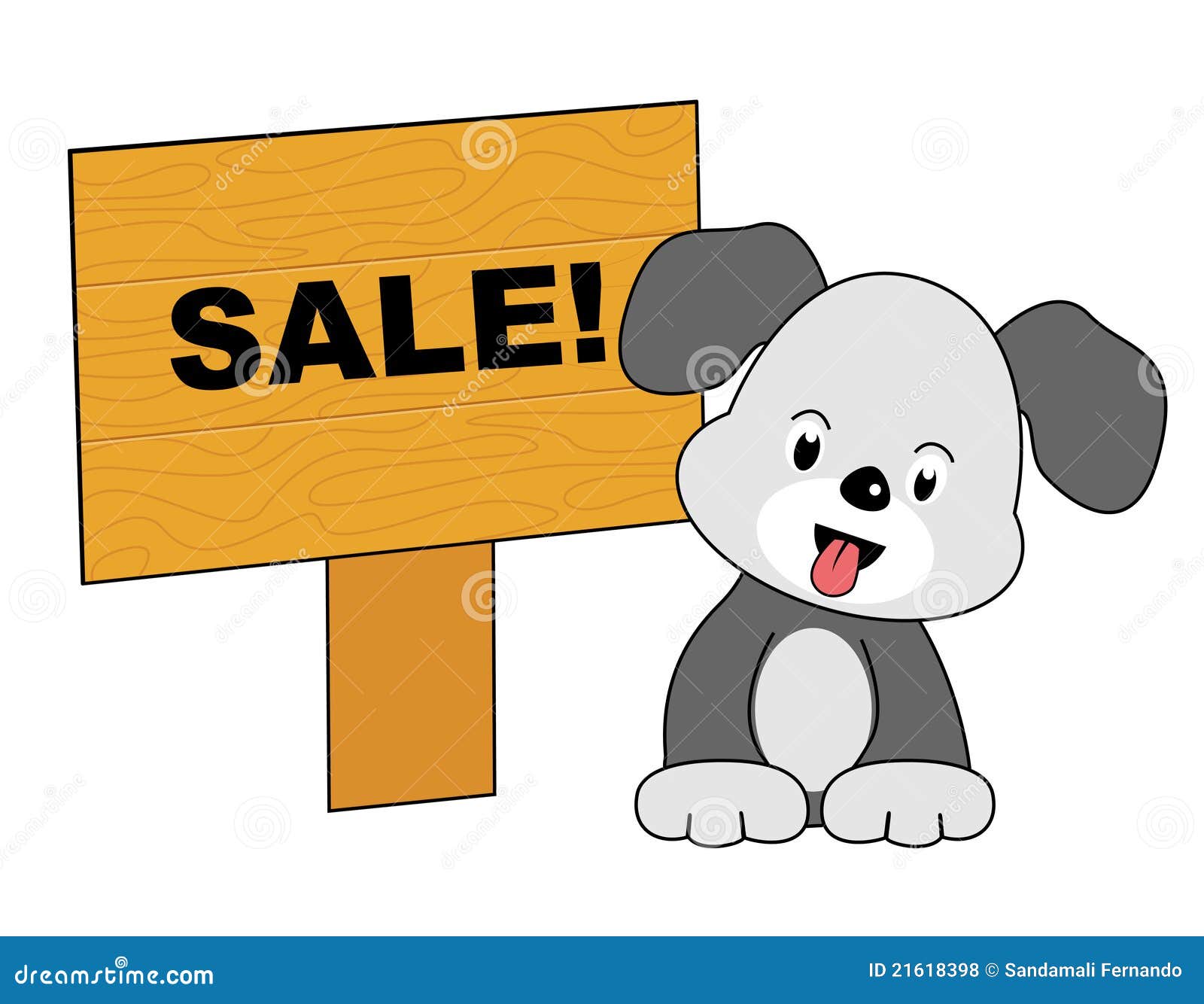 Dog sale stock vector. Illustration of collar, holding 21618398