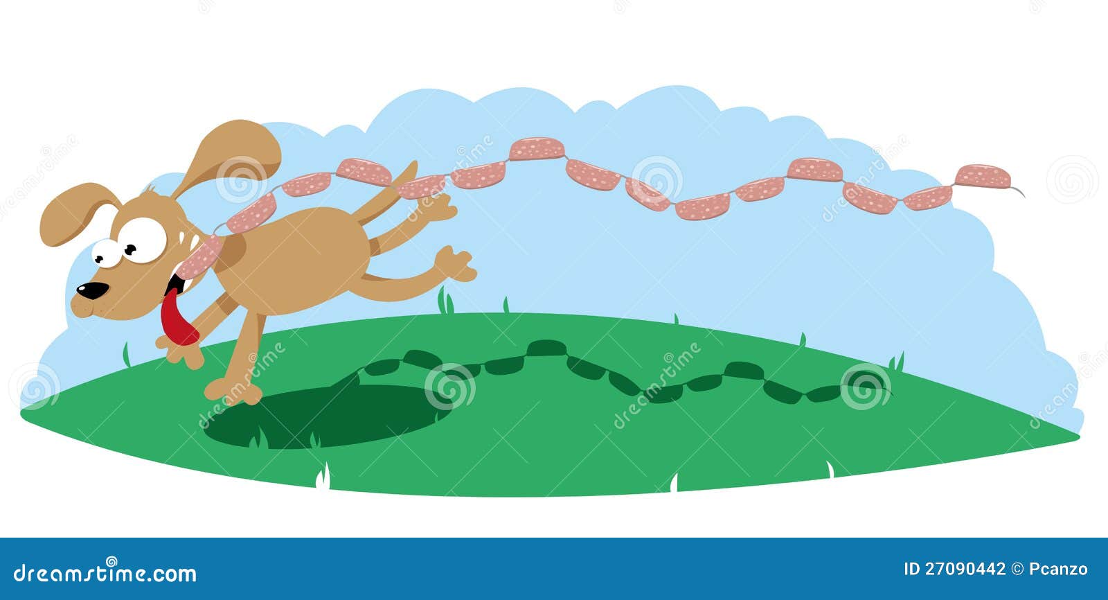 Running Sausages Stock Illustrations – 19 Running Sausages Stock