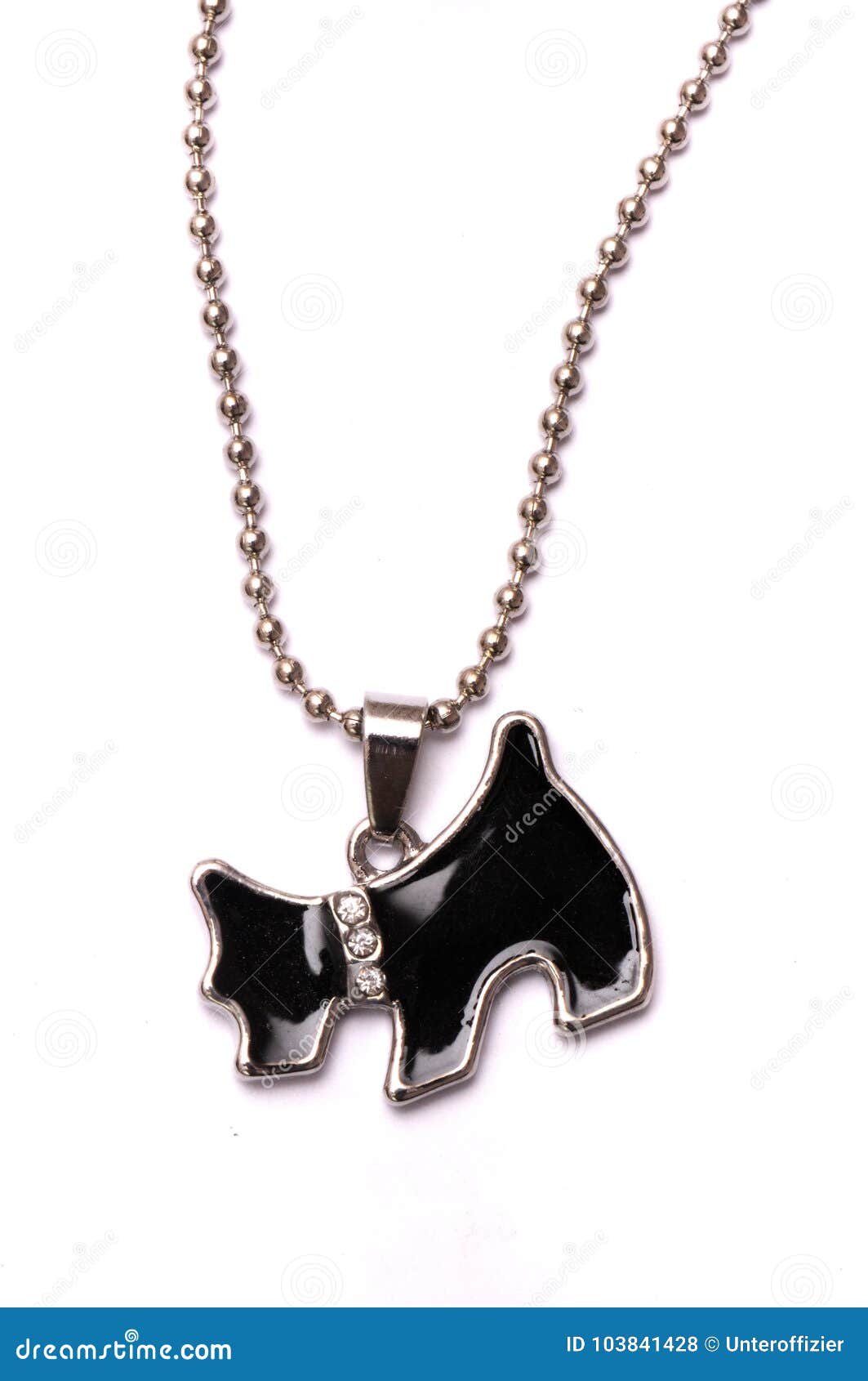 dog shaped necklace