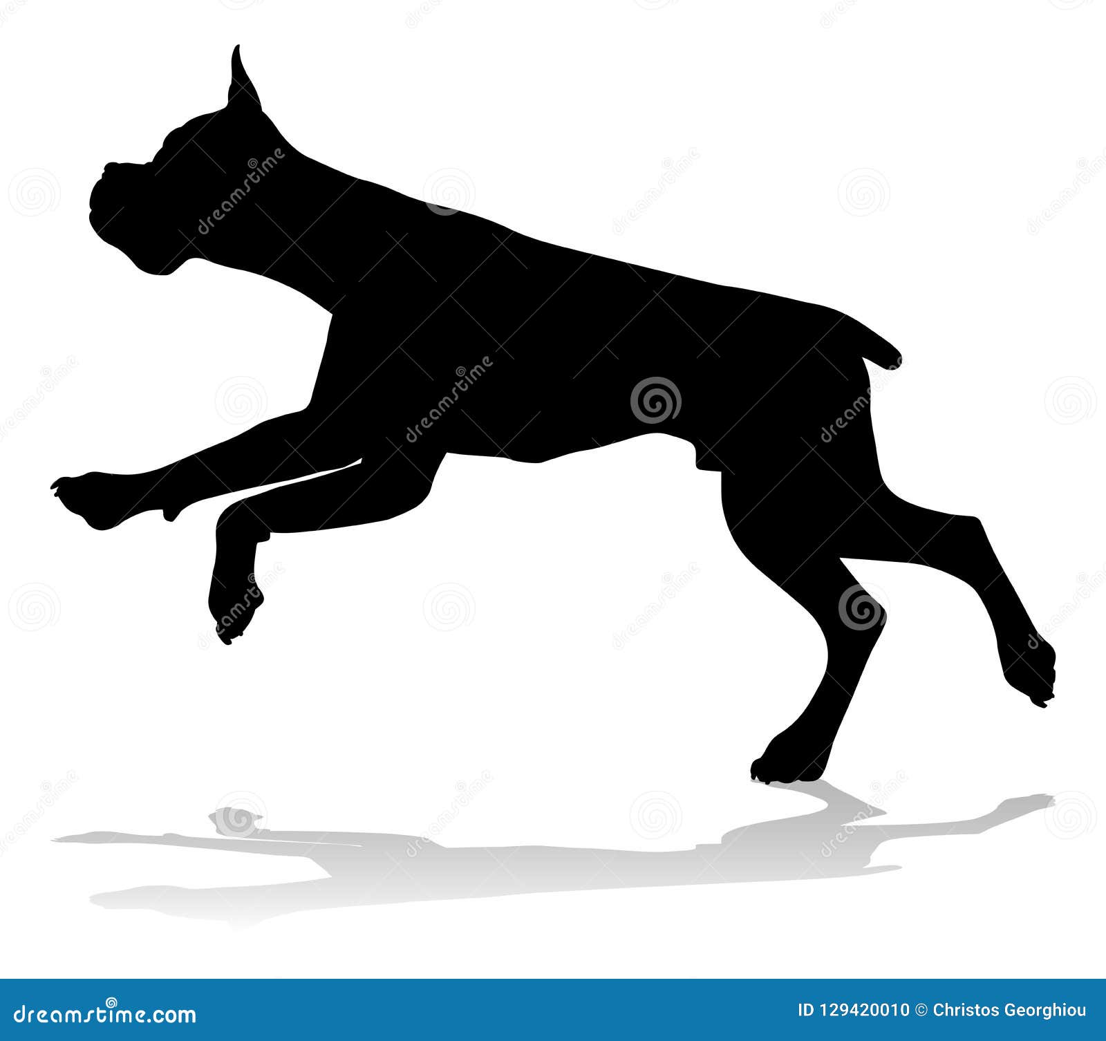 Download Boxer Dog Silhouette Stock Illustrations - 1,069 Boxer Dog ...