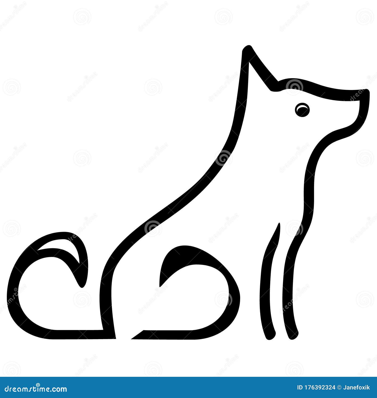 dog silhouette clip art