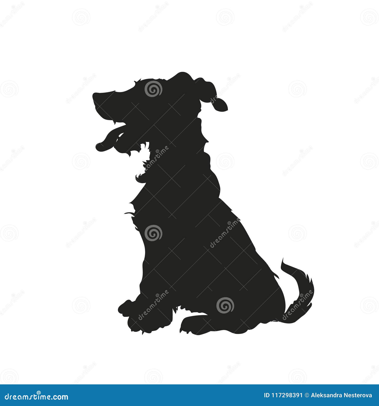 Download Dog Sitting, Silhouette, Vector Stock Vector ...