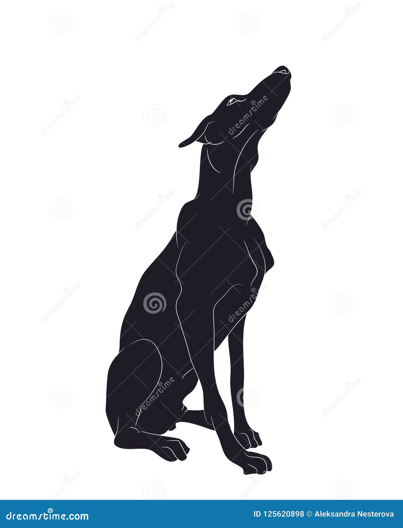 Download Dog Sitting, Silhouette, Vector Stock Vector ...