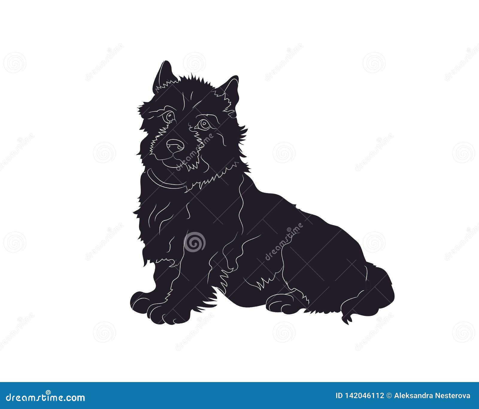 Download Dog Sitting, Silhouette, Vector Stock Vector ...