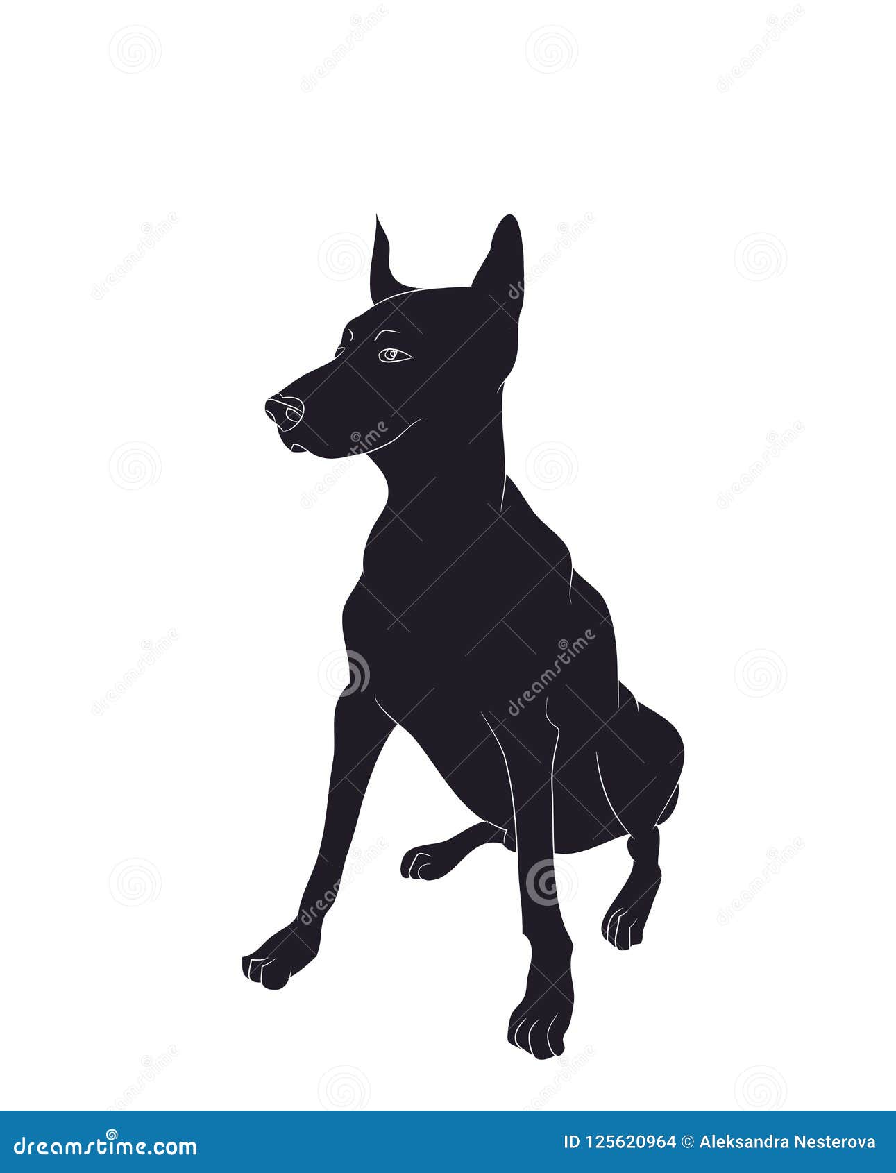 Download Dog Sitting, Silhouette, Vector Stock Vector ...