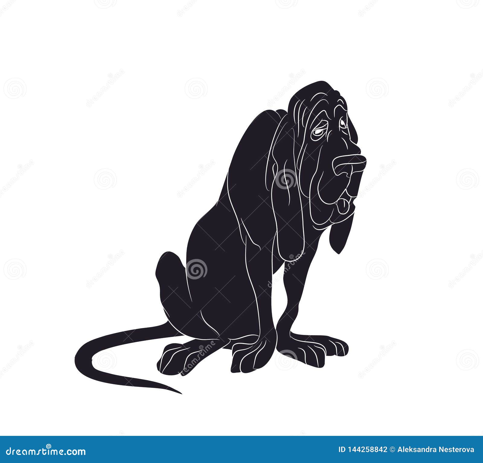 Download Dog Sitting, Silhouette, Vector Stock Vector ...