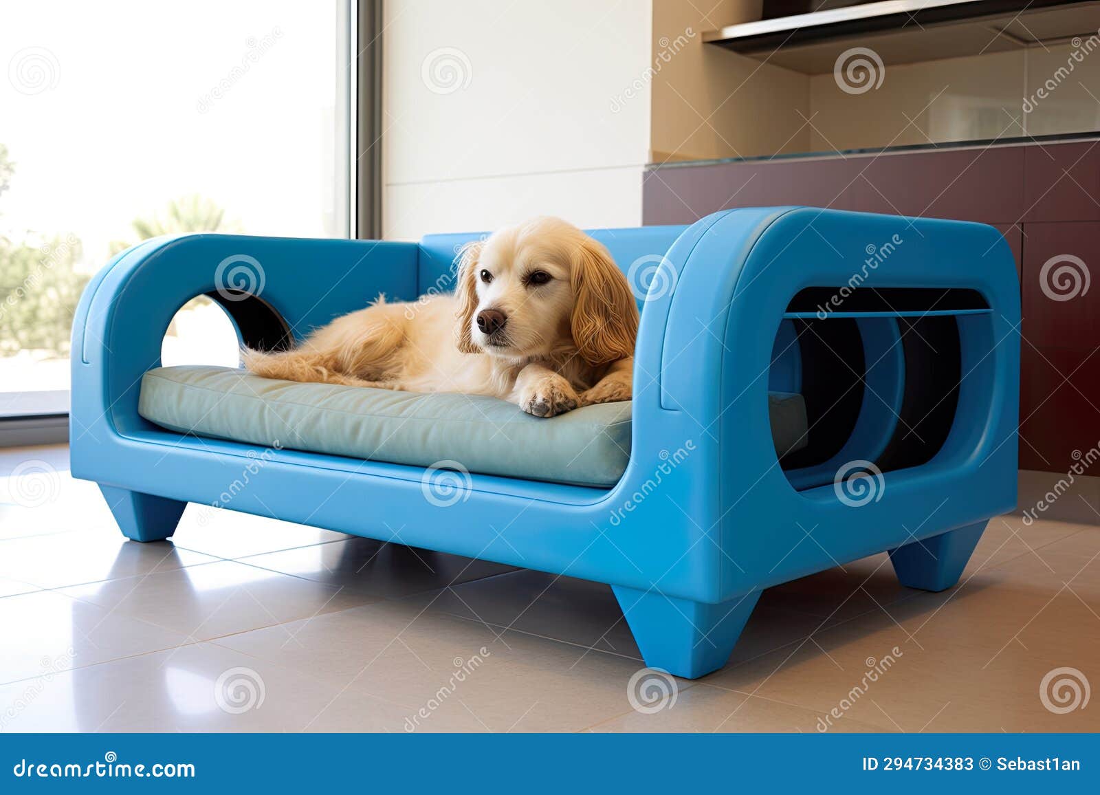 dog on a sofa represents the epitome of homey comfort and domestic bliss.