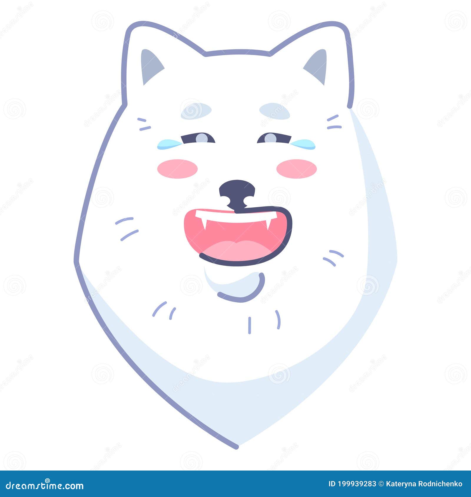 Cute Kawaii Laughs Sticker