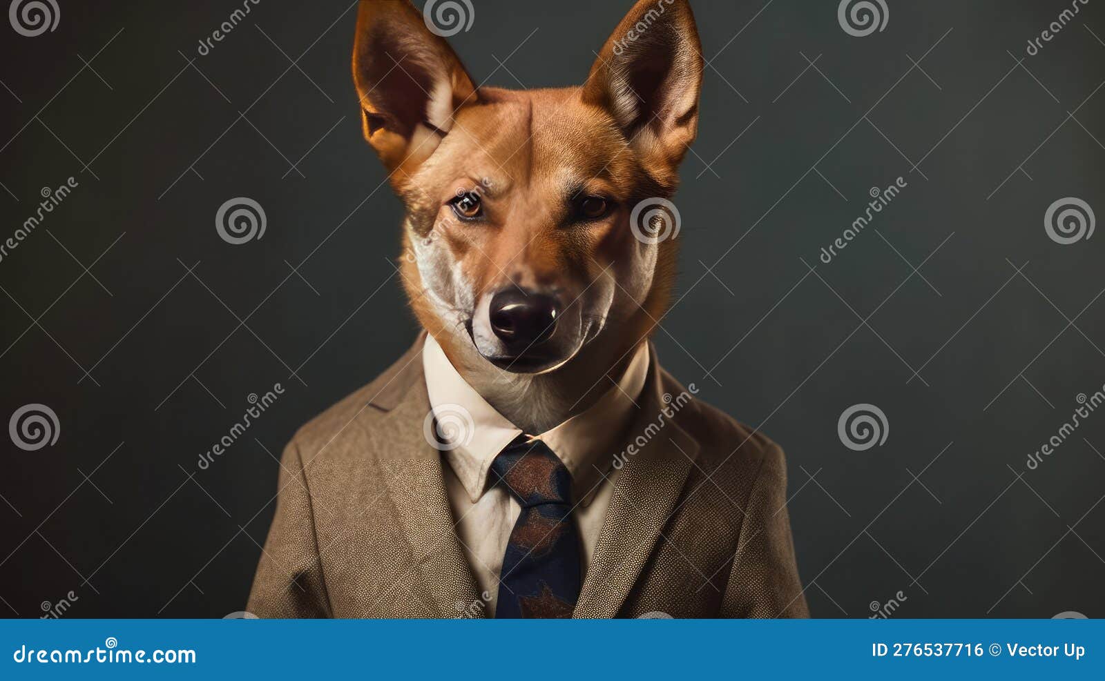 Dog in Suit. Successful Businessman Stock Illustration Illustration