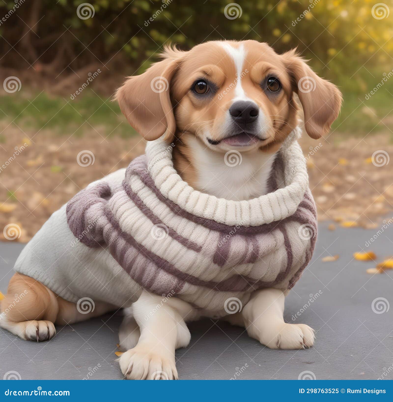 Dog in a sweater stock image. Image of sweater, mammal 298763525