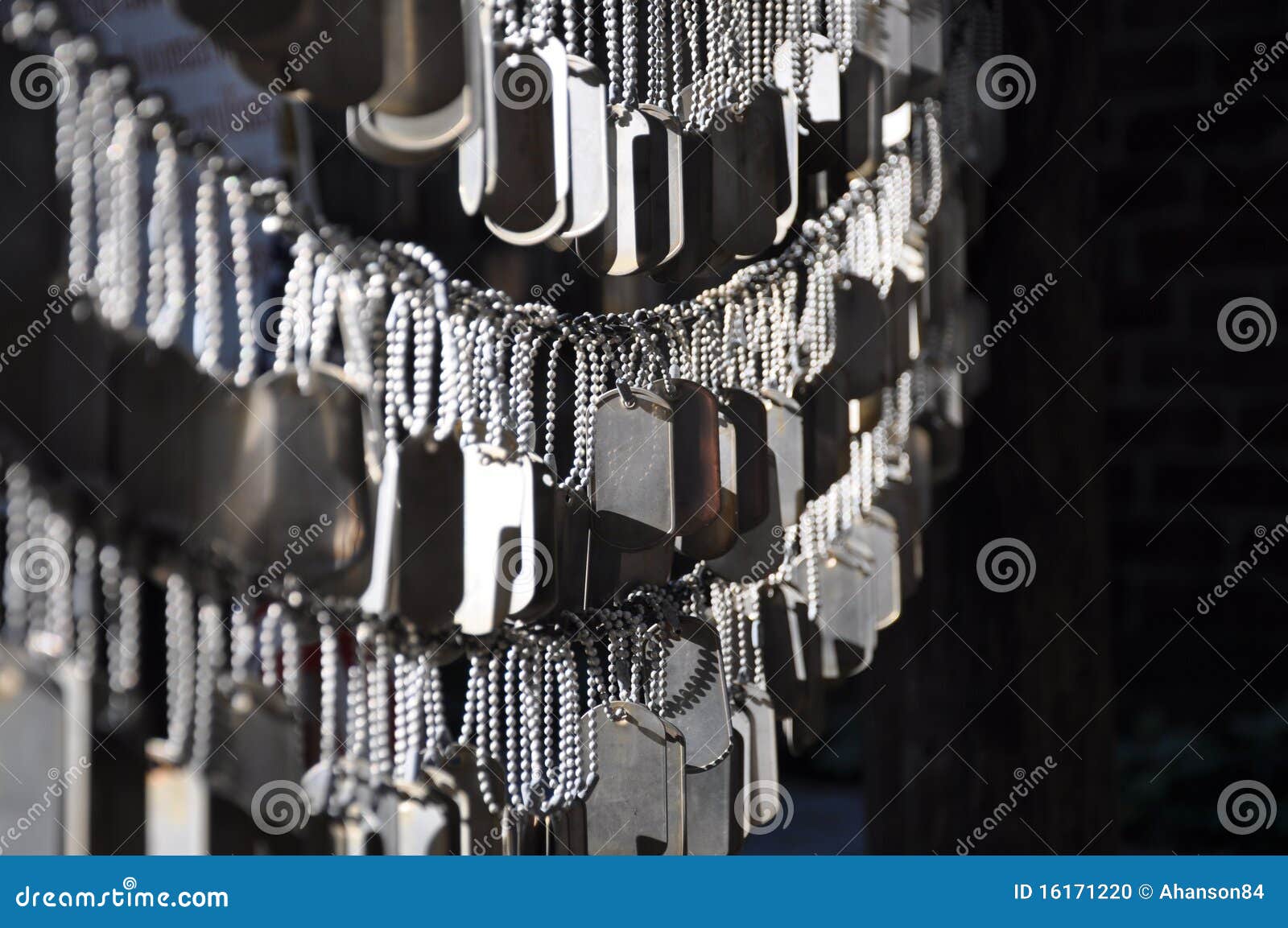 Dog Tags for Fallen Soldiers Stock Photo Image of blank, memorial